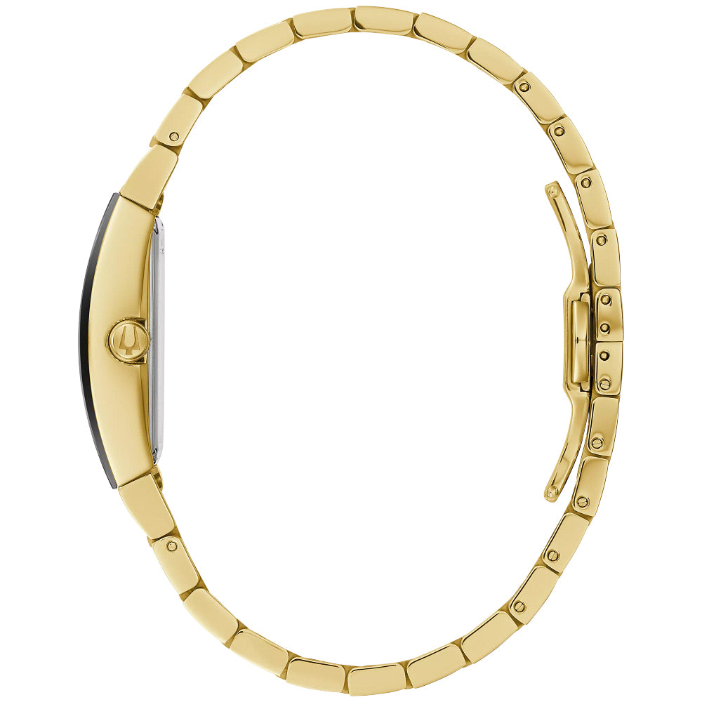 Bulova Futuro Women's Gold Tone Stainless Steel Bracelet Watch - 97L164