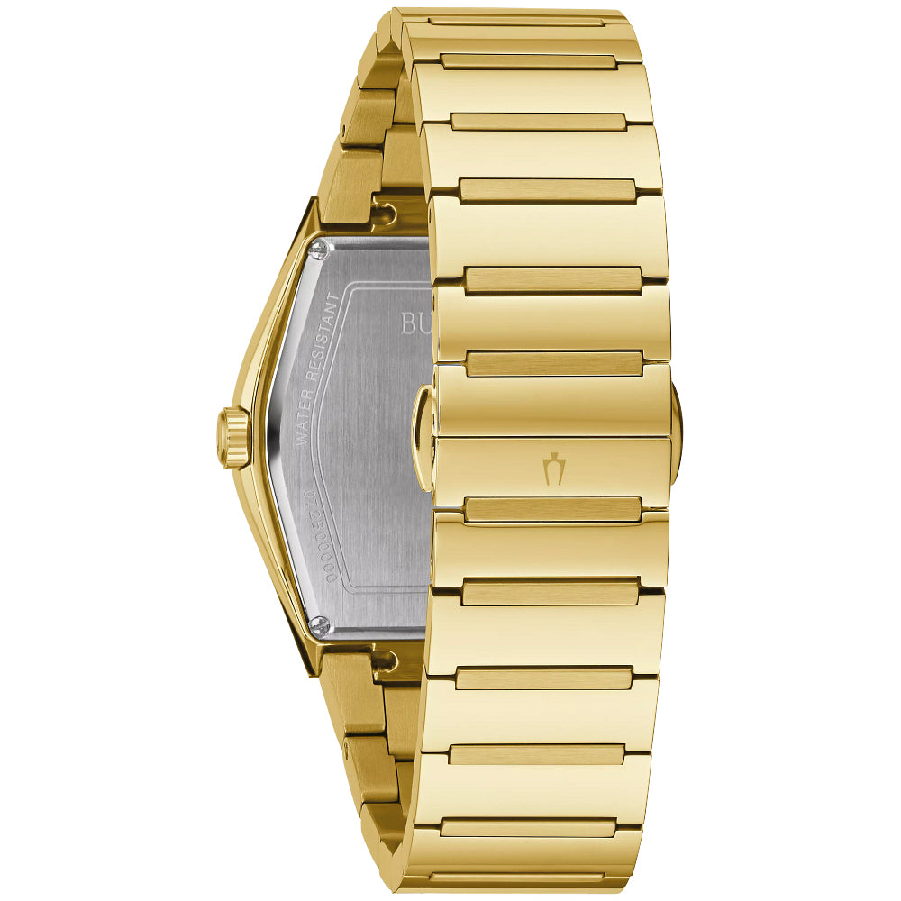 Men's Bulova Large Gemini Futuro Gold-Tone Stainless Steel Bracelet Watch | 40mm