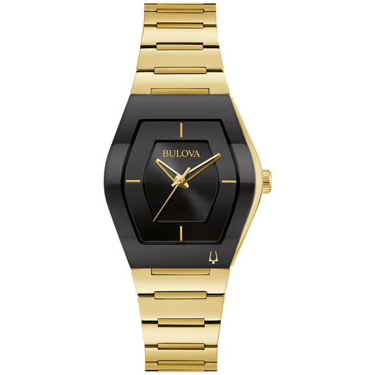 Bulova Futuro Women's Gold Tone Stainless Steel Bracelet Watch