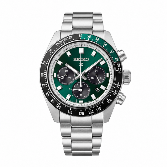 Seiko Prospex Speedtimer HBJ003 Men's Green Solar Chronograph Watch