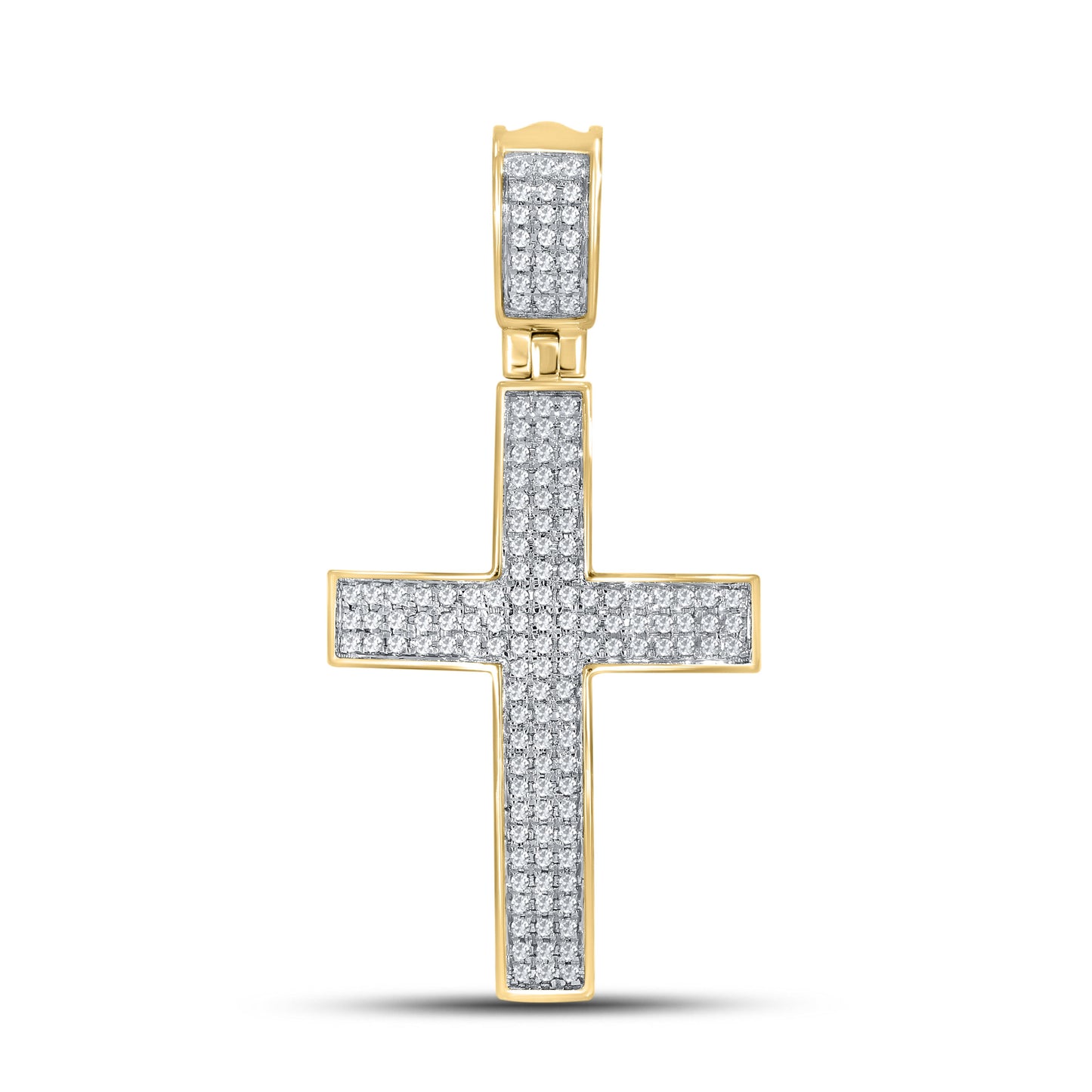 10K Yellow Gold Diamond Cross 0.34 CTW