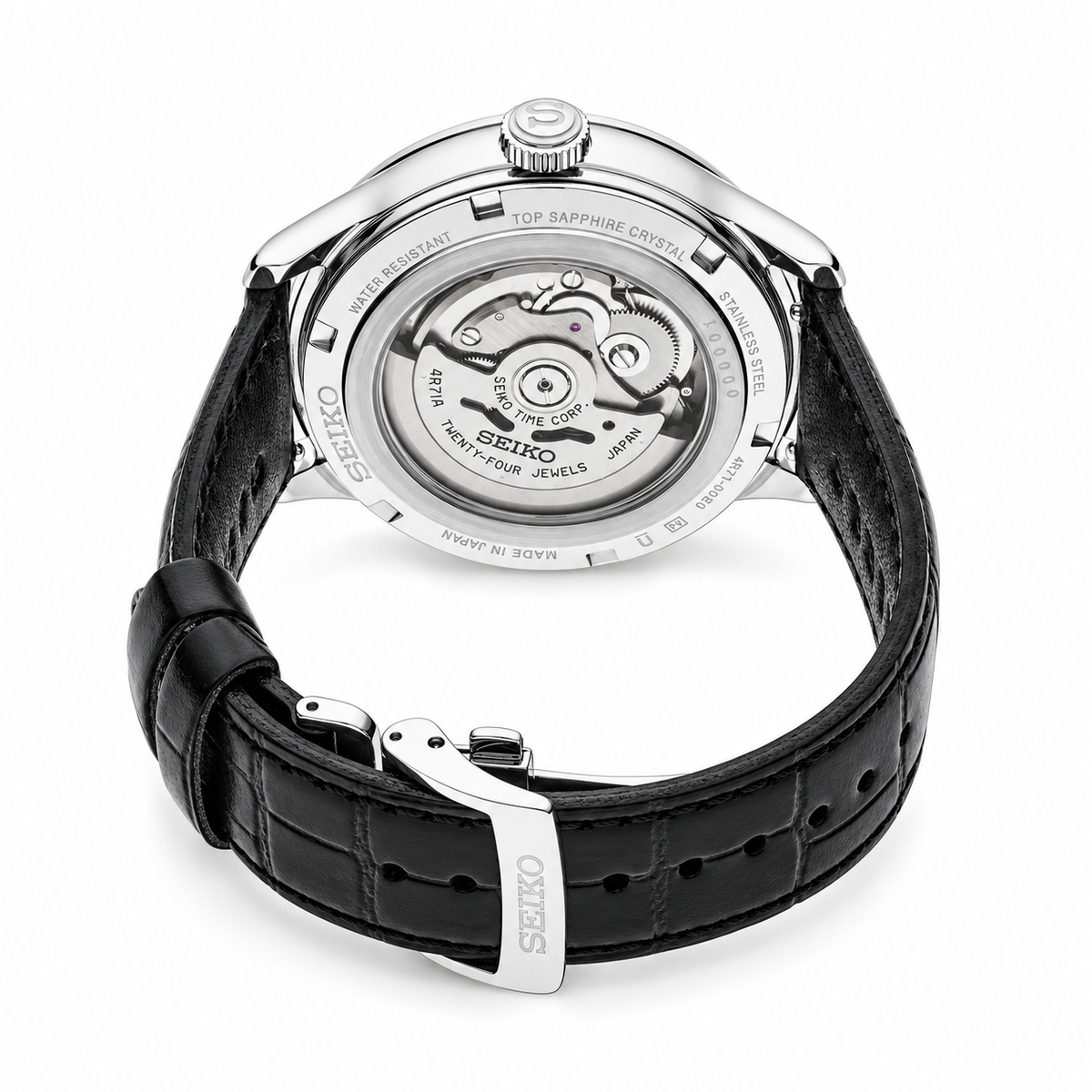 Seiko Presage Japanese Garden HCB008 Men's Black Open Heart Automatic Watch