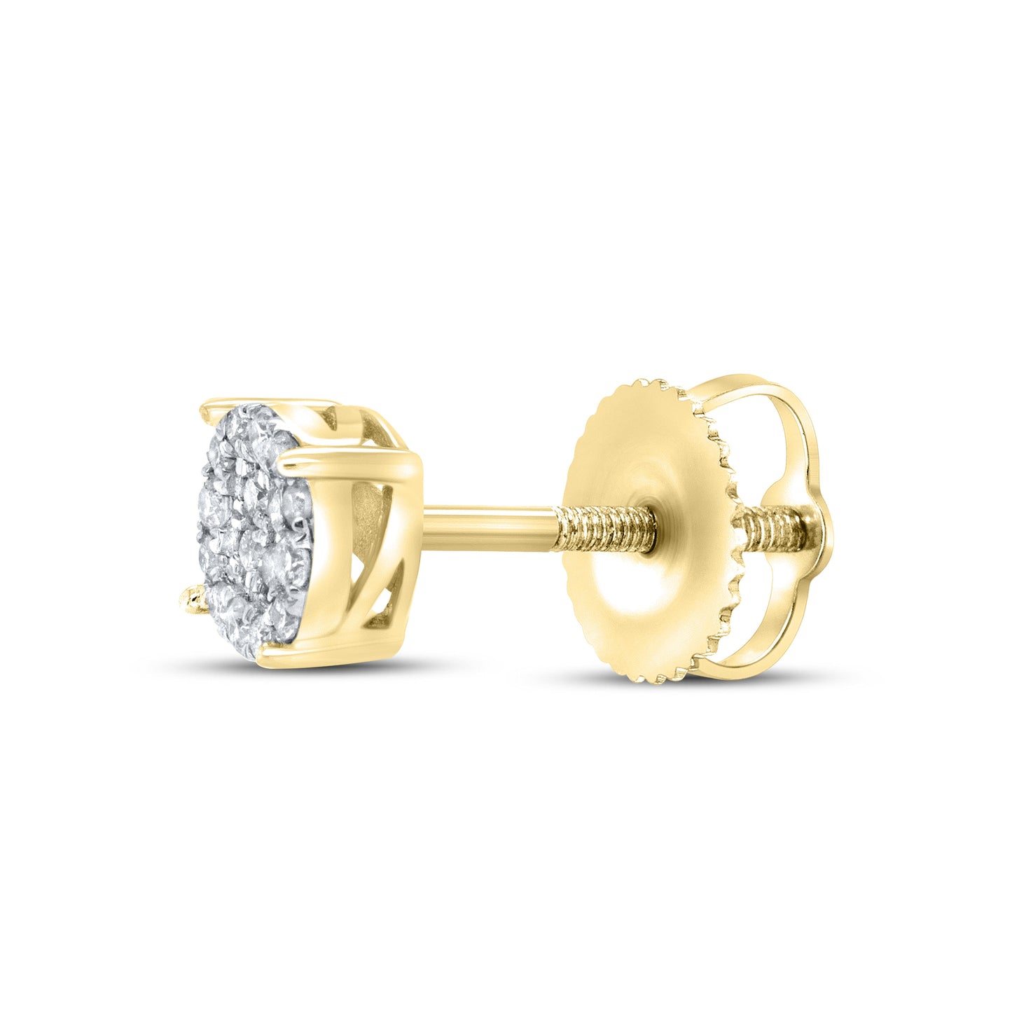 10K YELLOW GOLD 0.15 CTW DIAMOND EARRINGS