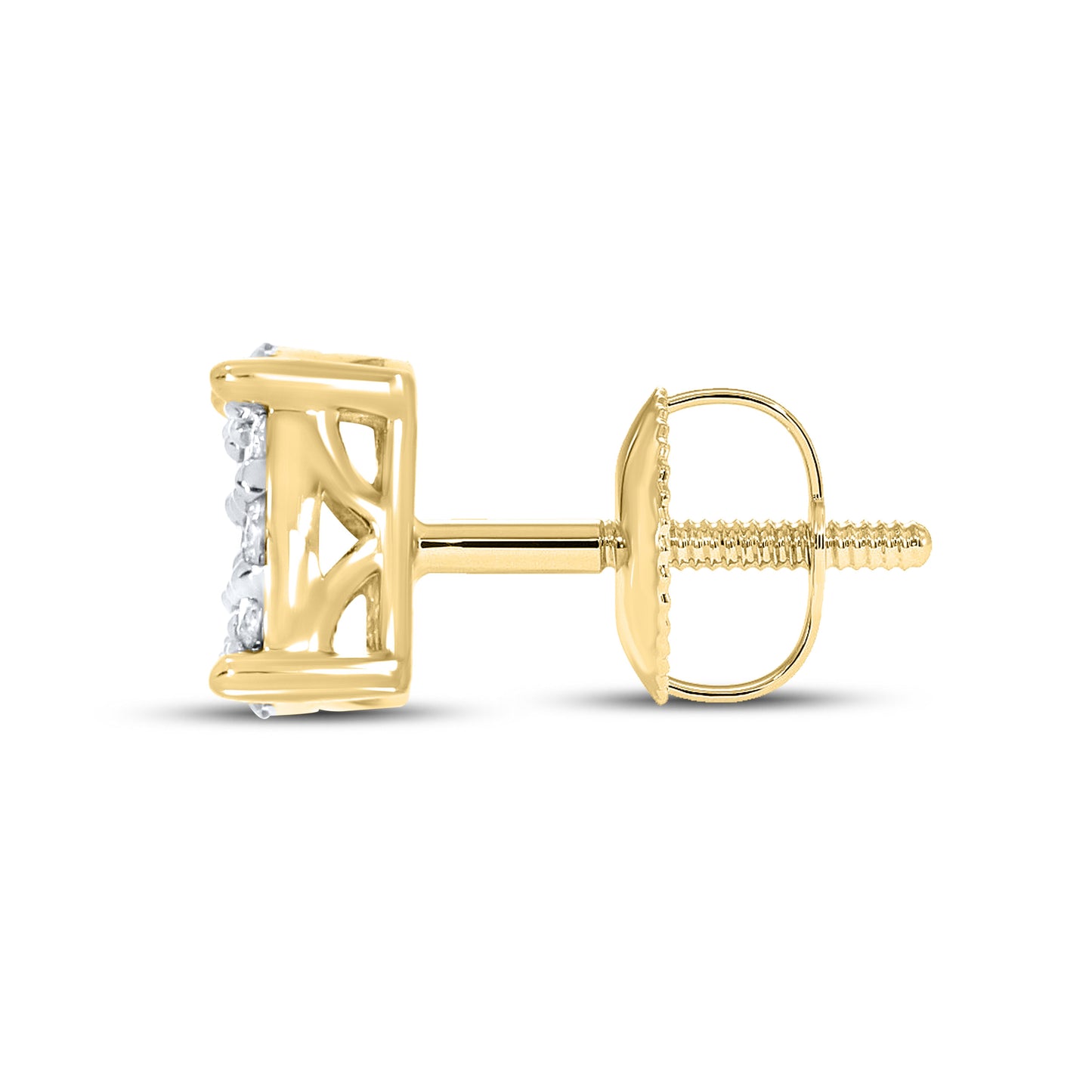 10K YELLOW GOLD 0.38 CTW DIAMOND EARRINGS