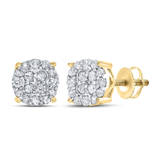 10K YELLOW GOLD 0.38 CTW DIAMOND EARRINGS