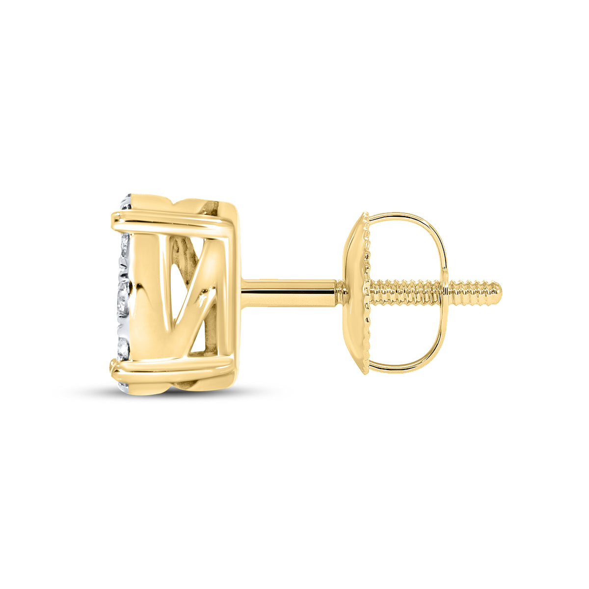 10KT YELLOW GOLD 0.53 CTW NATURAL DIAMOND EARRINGS