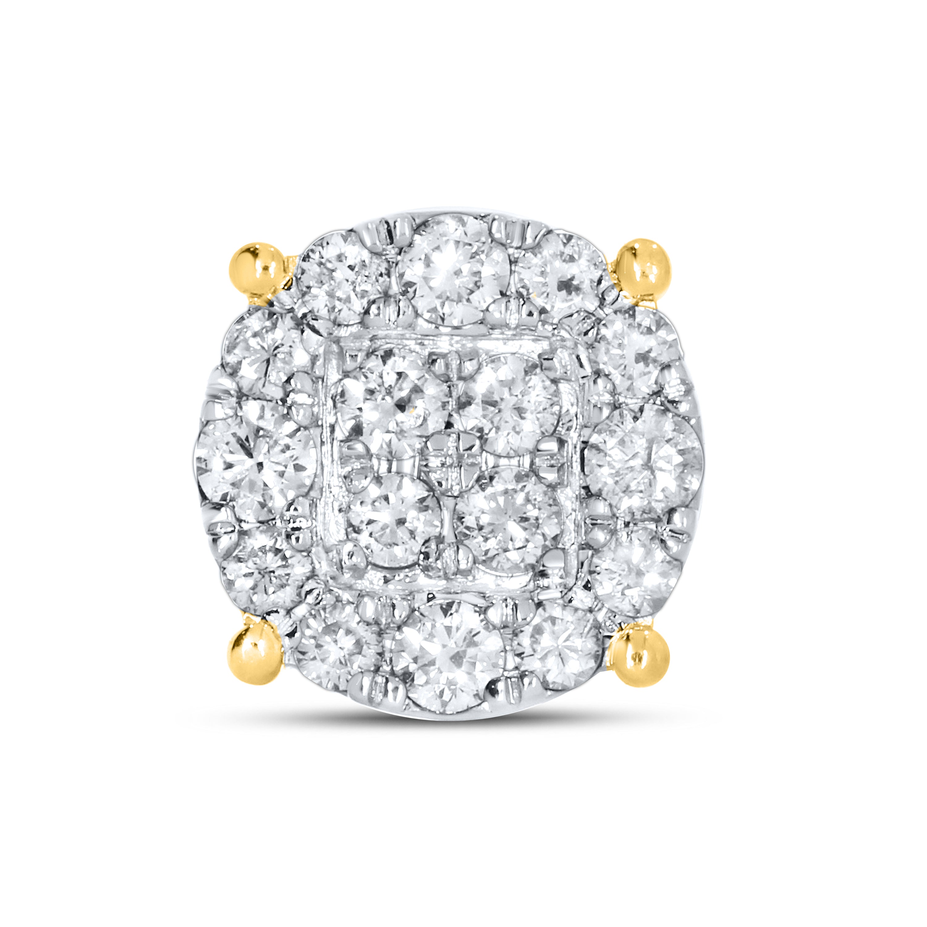 10KT YELLOW GOLD 0.53 CTW NATURAL DIAMOND EARRINGS