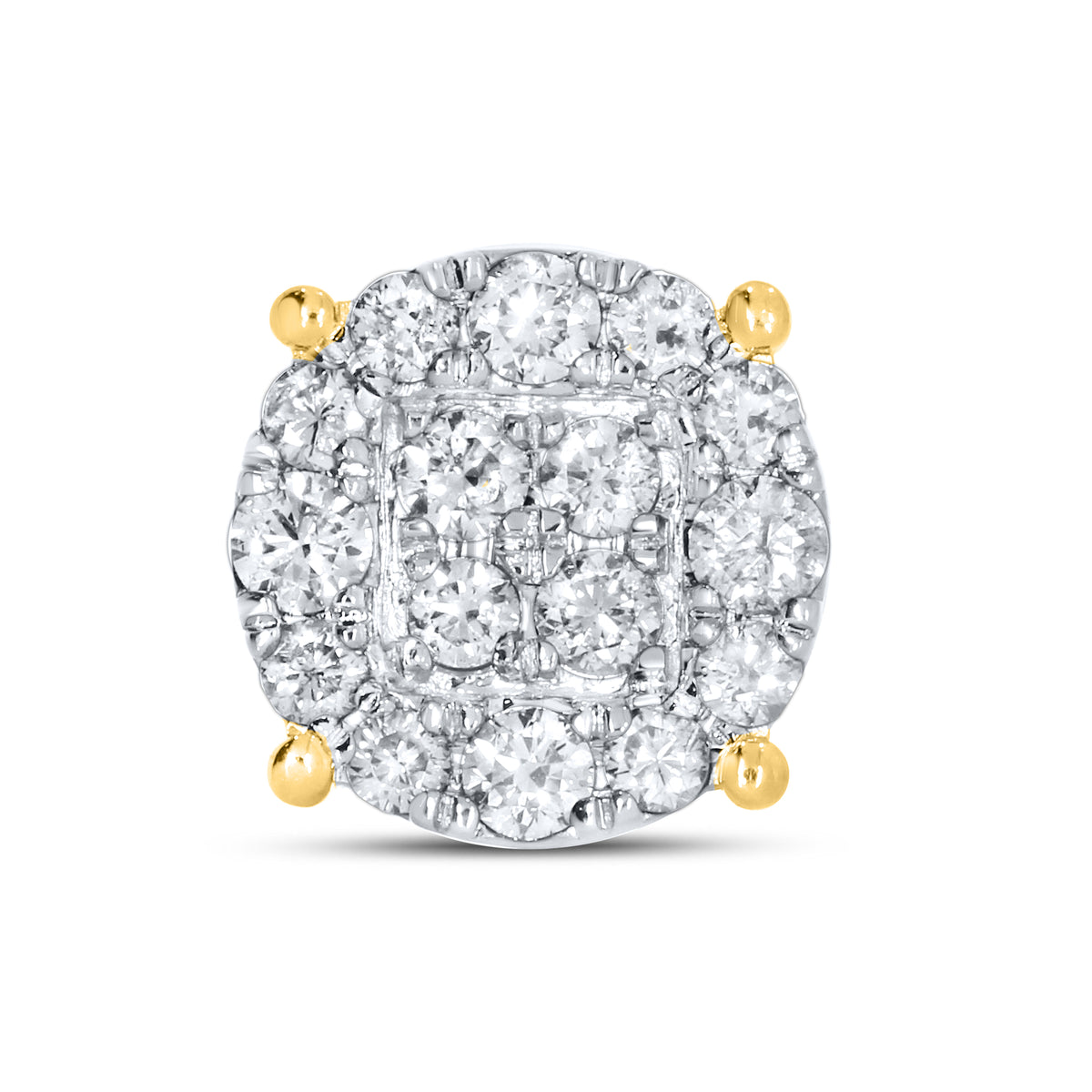 10KT YELLOW GOLD 0.53 CTW NATURAL DIAMOND EARRINGS