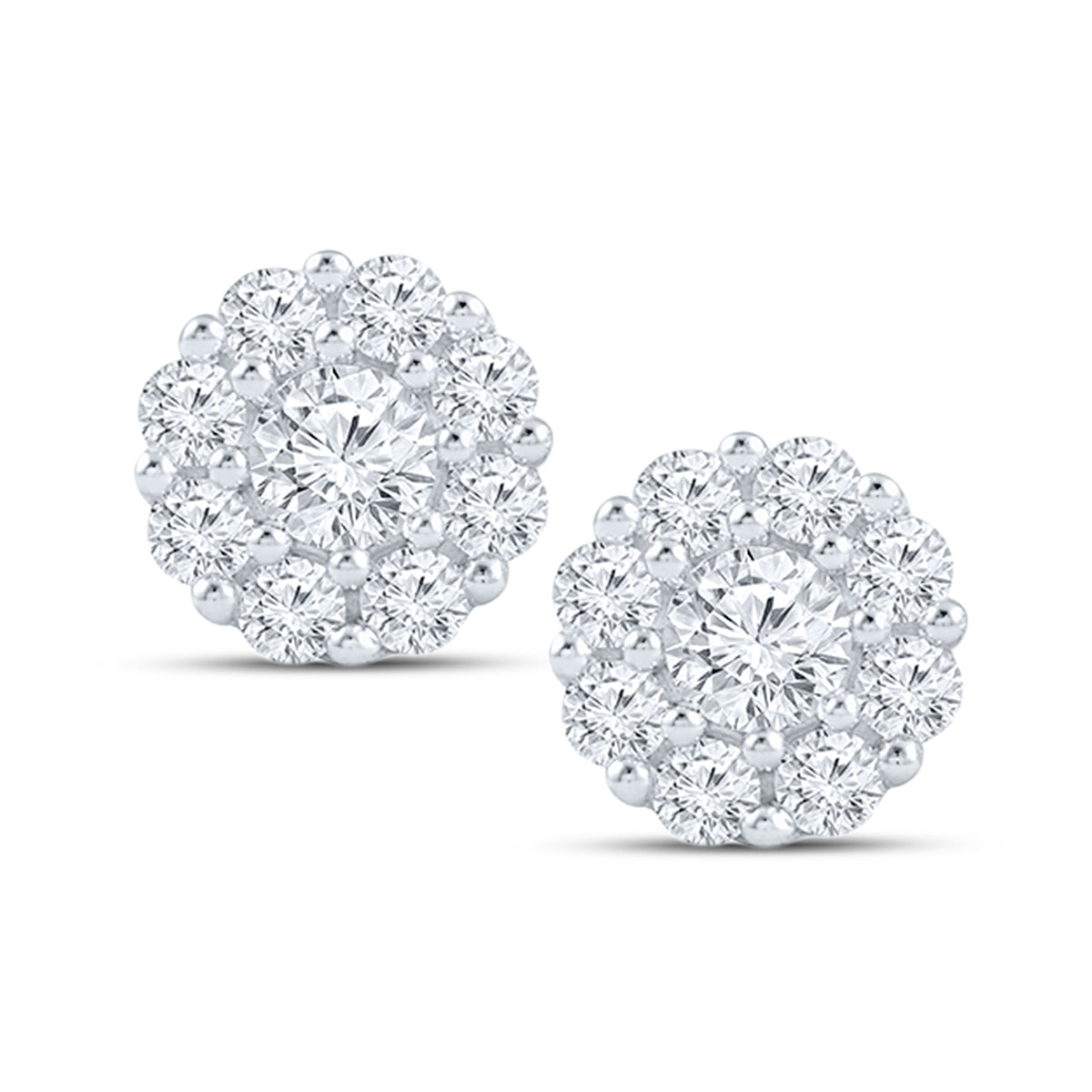 10KT YELLOW GOLD 0.03 CTW Diamond Earrings