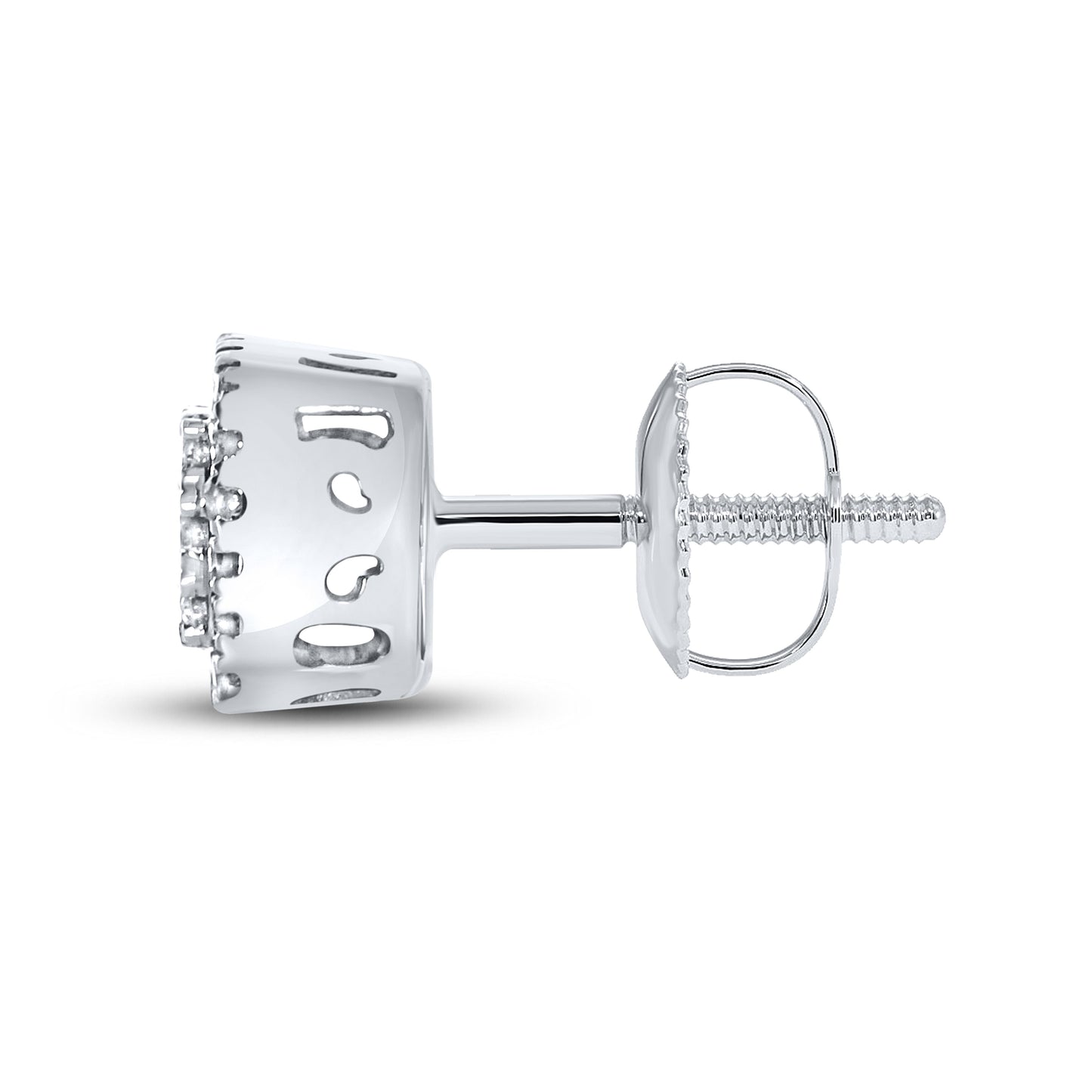 10K WHITE GOLD DIAMOND EARRINGS 0.28 CTW