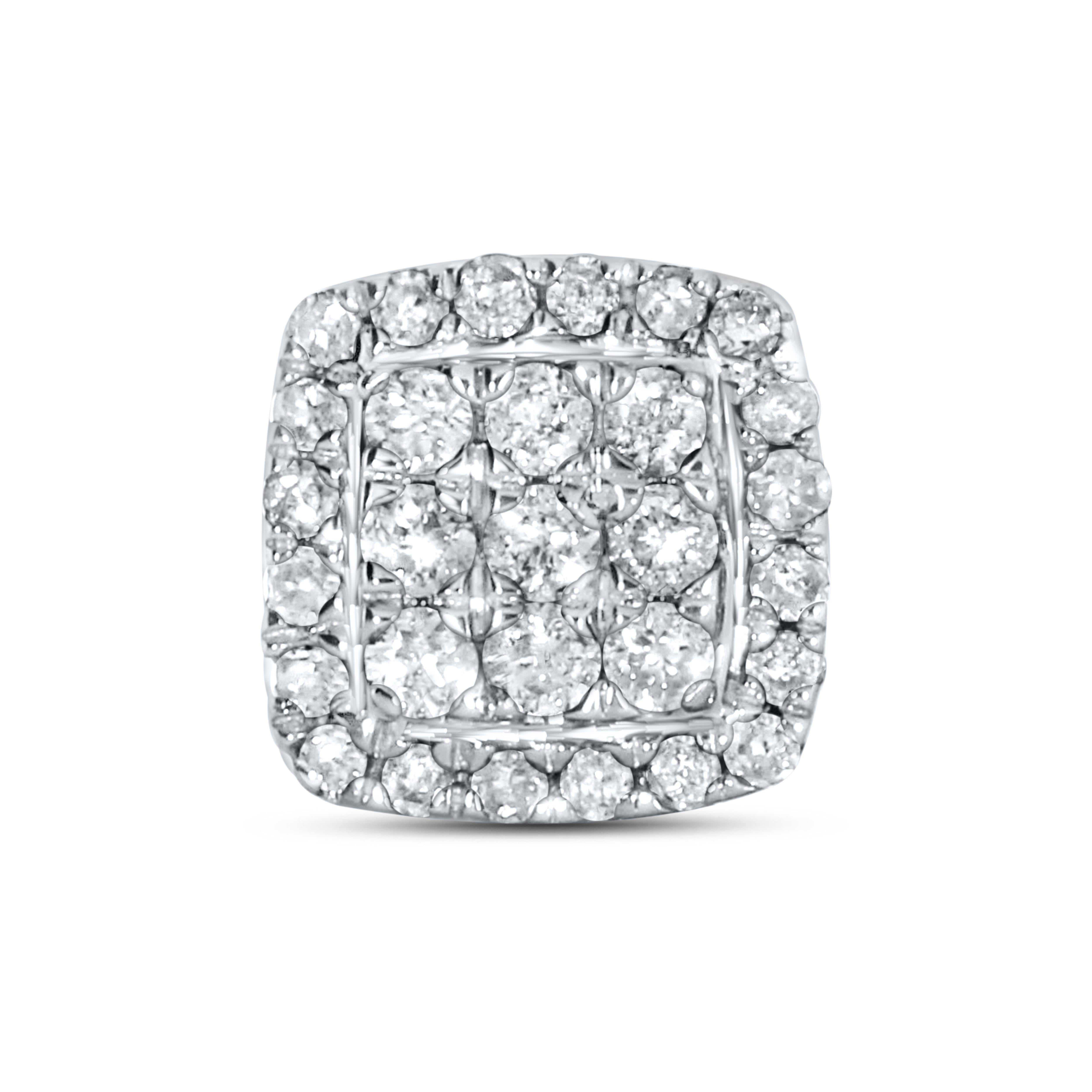 10K WHITE GOLD DIAMOND EARRINGS 0.28 CTW