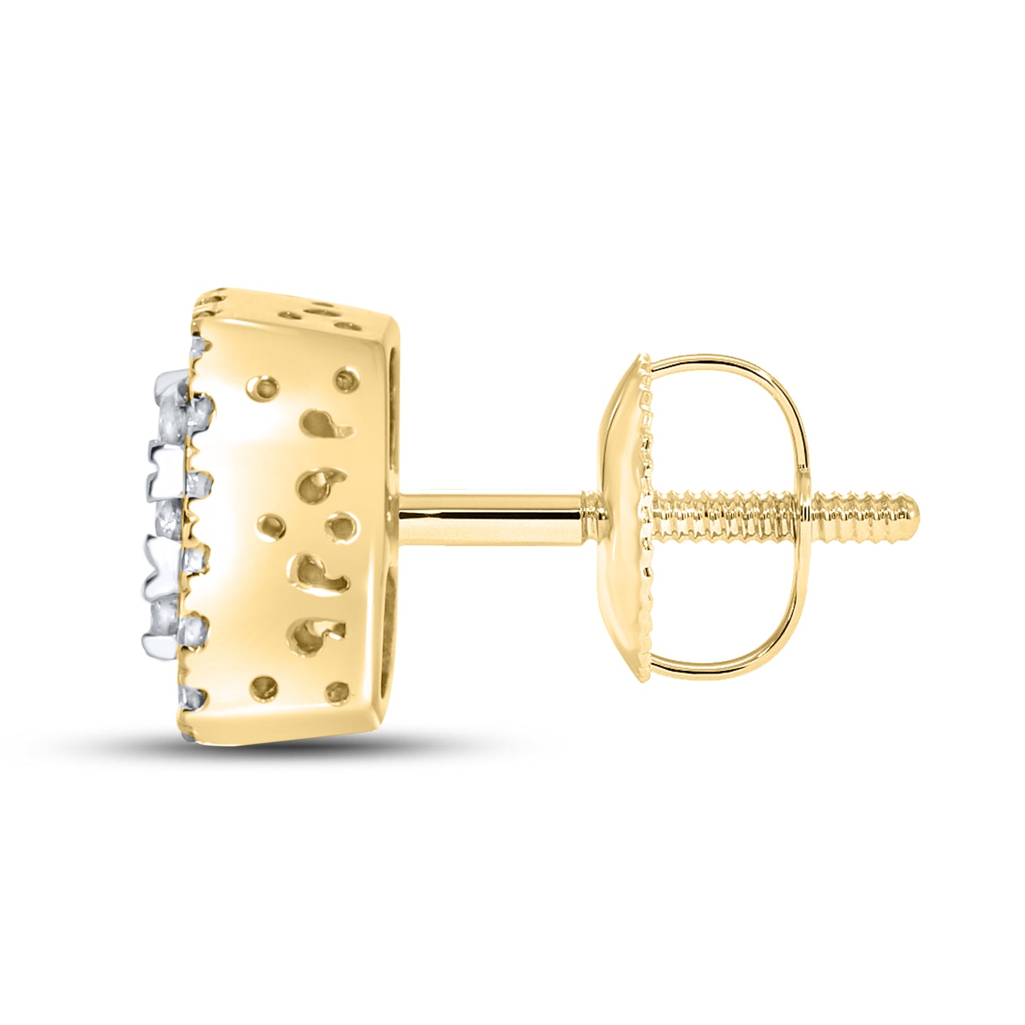 10KT YELLOW GOLD 0.51 CTW DIAMOND EARRINGS