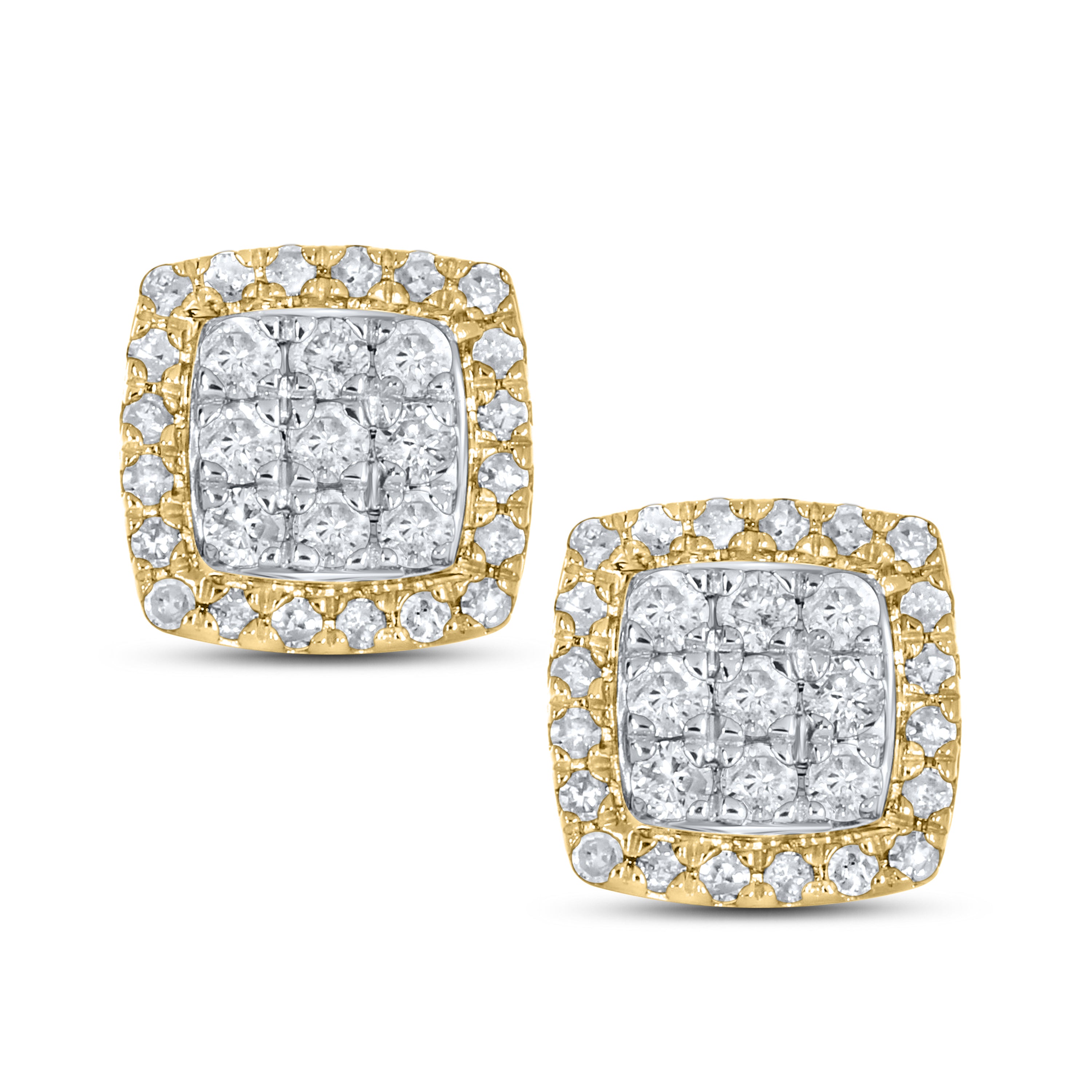 10KT YELLOW GOLD 0.51 CTW DIAMOND EARRINGS