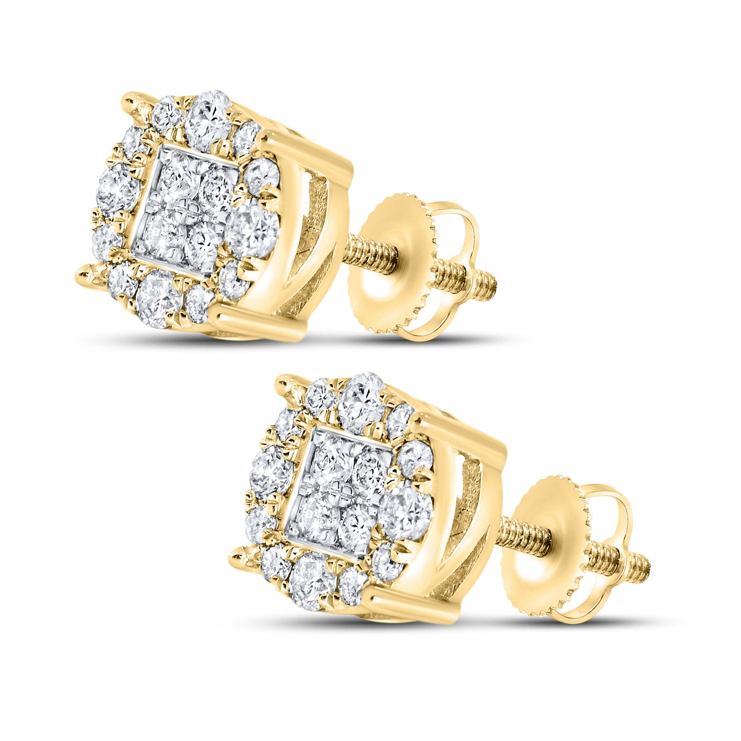 10K YELLOW GOLD 0.33 CTW DIAMOND EARRINGS