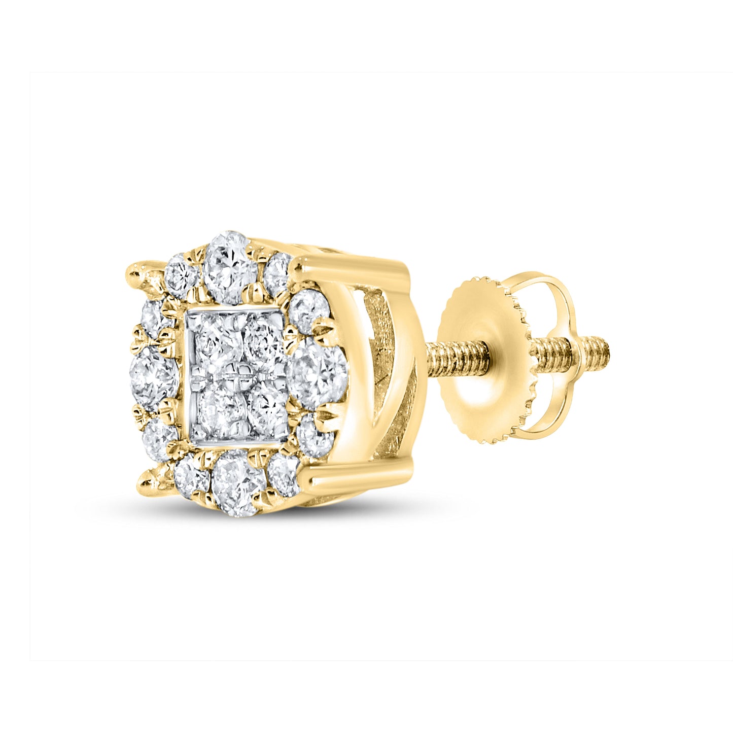 10K YELLOW GOLD 0.33 CTW DIAMOND EARRINGS