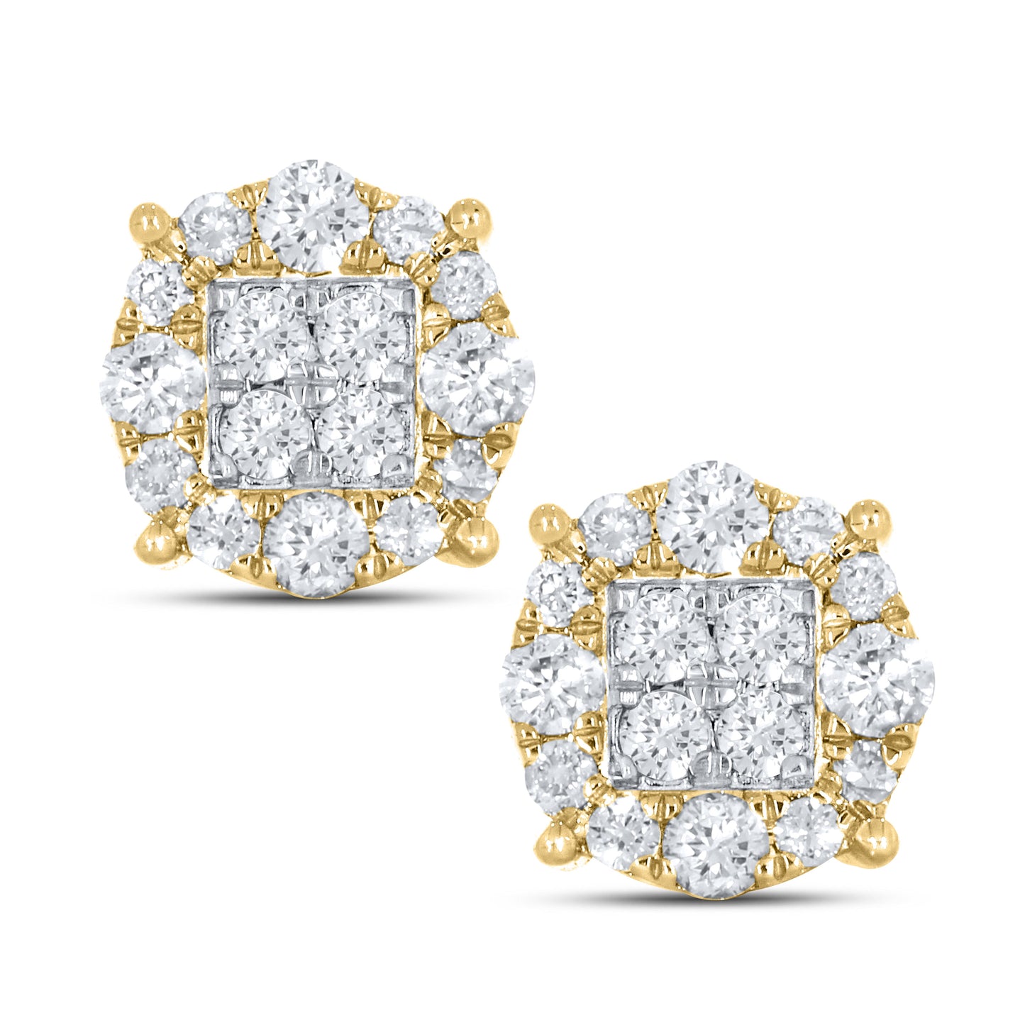 10K YELLOW GOLD 0.33 CTW DIAMOND EARRINGS