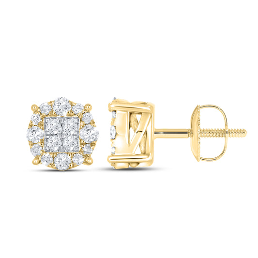 10K YELLOW GOLD 0.33 CTW DIAMOND EARRINGS