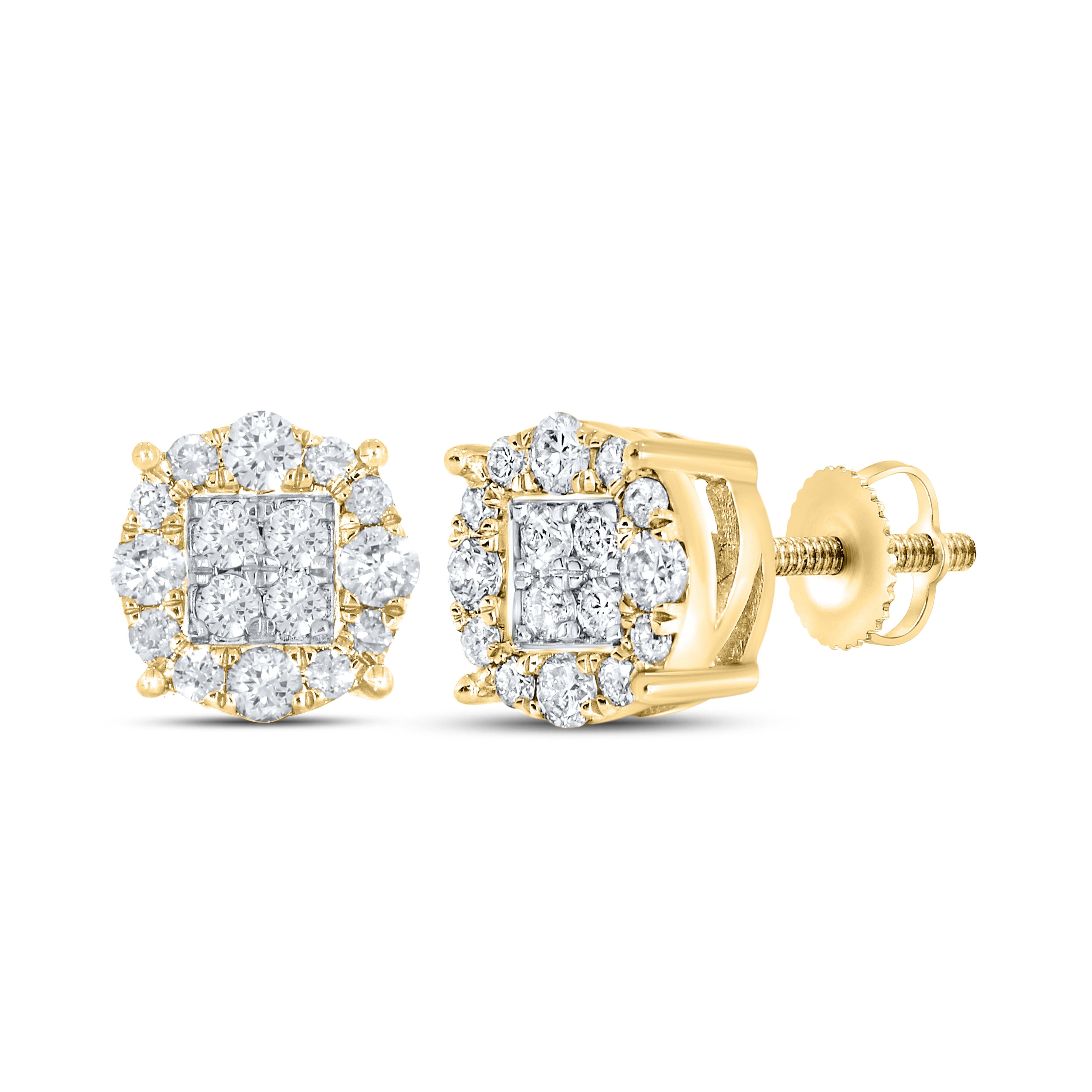 10K YELLOW GOLD 0.33 CTW DIAMOND EARRINGS