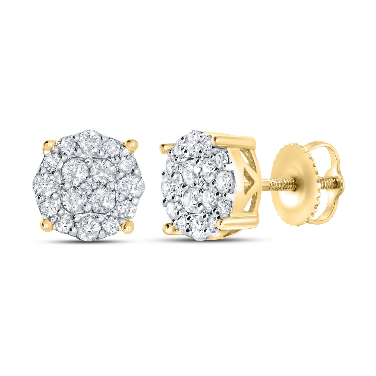 10K YELLOW GOLD 0.49CTS DIAMOND EARRING