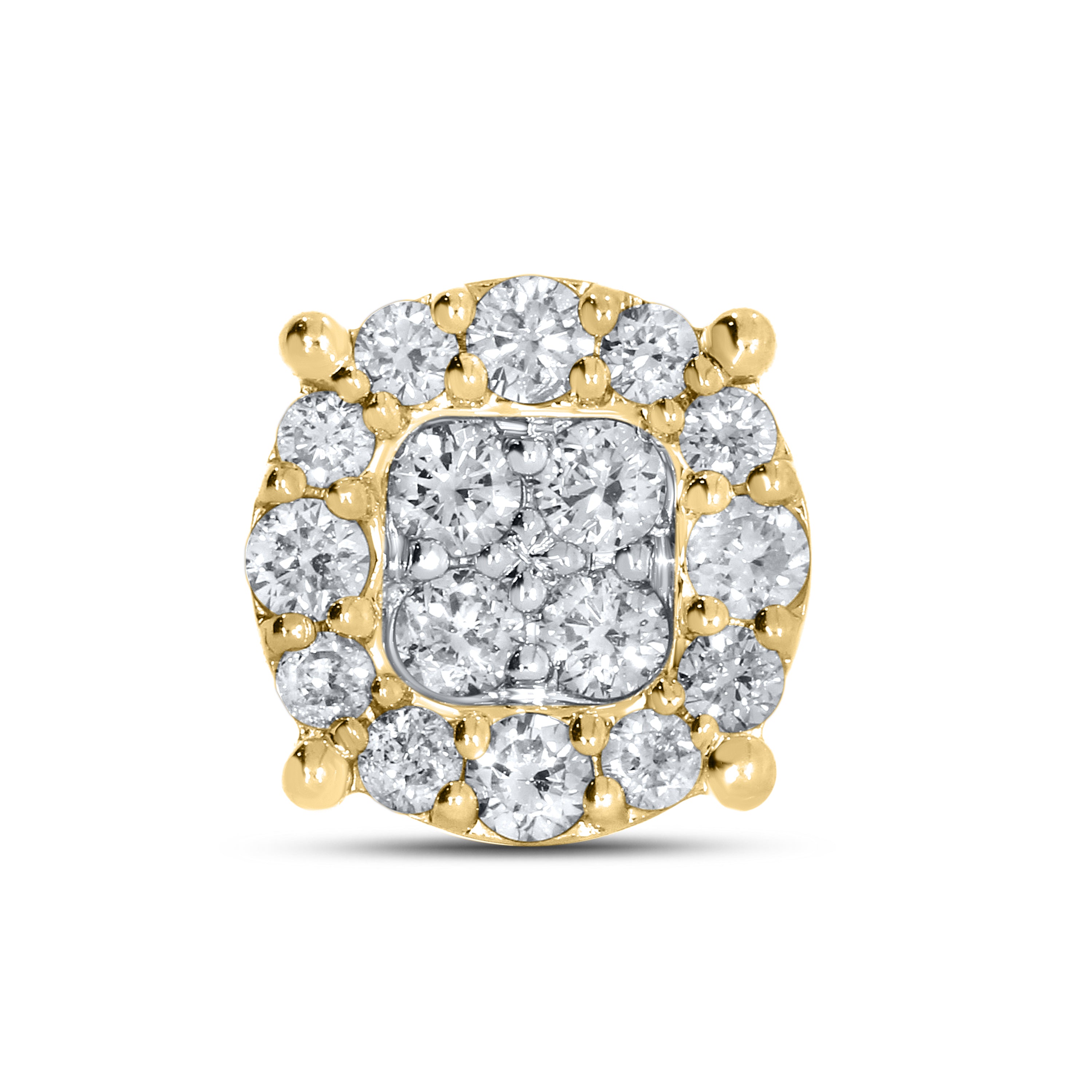 10KT YELLOW GOLD 0.76 CTW DIAMOND EARRINGS