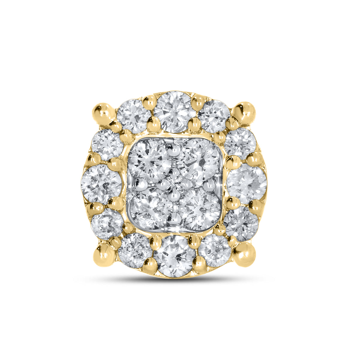 10KT YELLOW GOLD 0.76 CTW DIAMOND EARRINGS