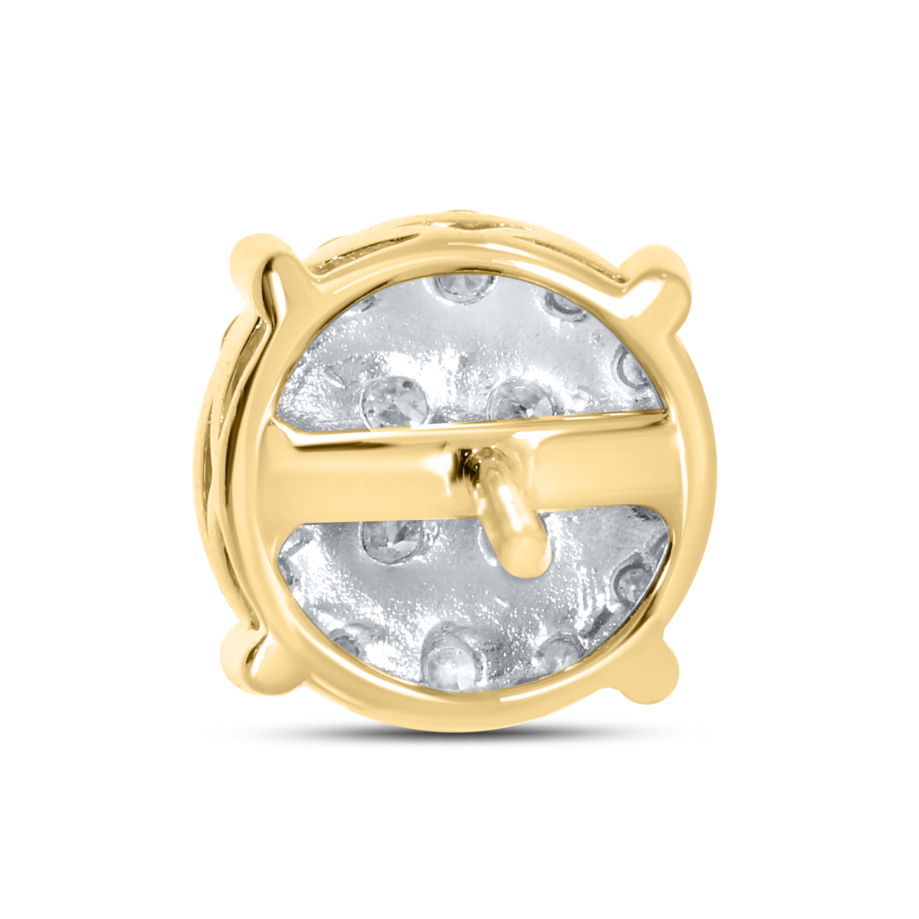 10KT YELLOW GOLD 1.04 CTW NATURAL DIAMOND EARRINGS