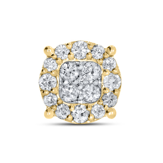 10KT YELLOW GOLD 1.04 CTW NATURAL DIAMOND EARRINGS