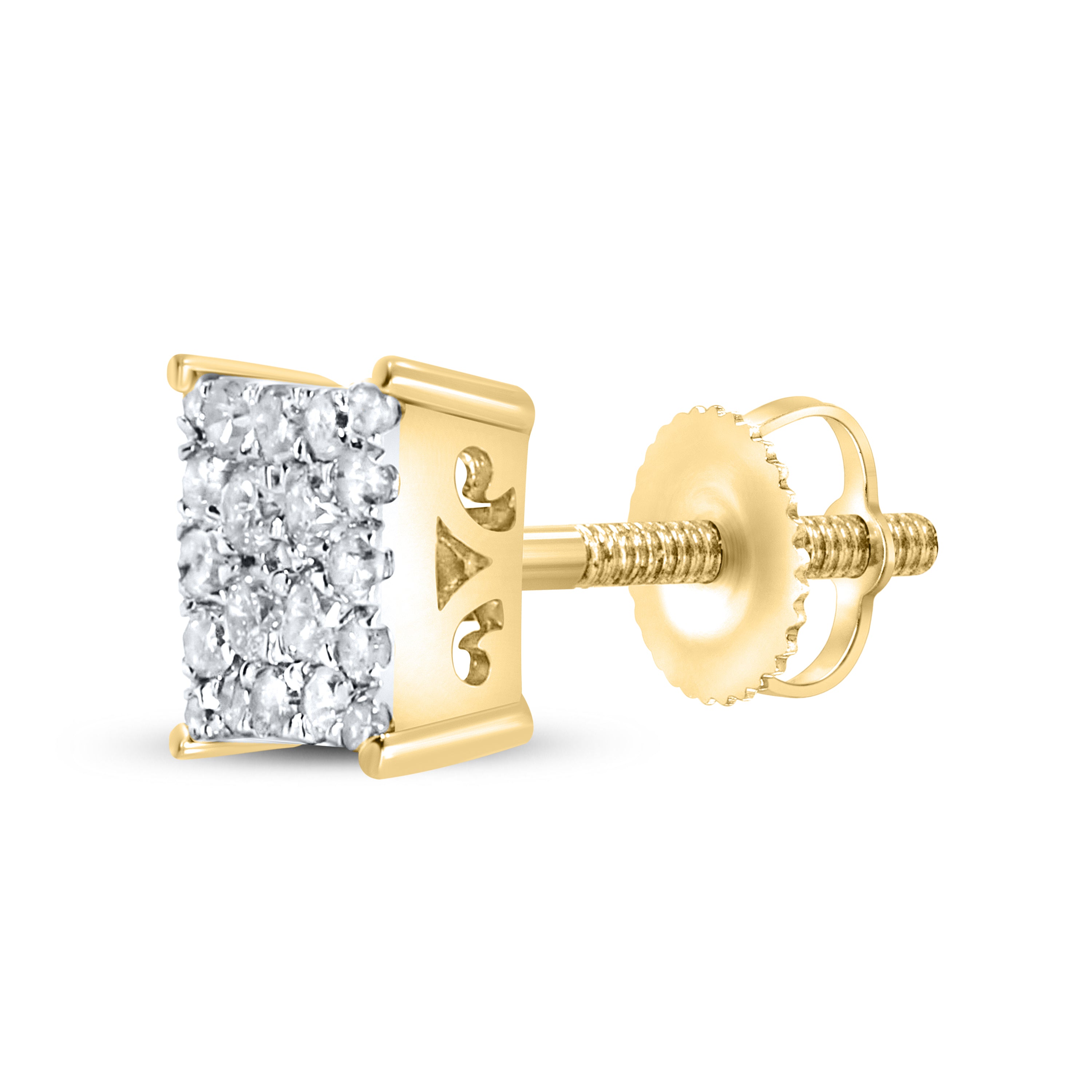 10Kt Yellow Gold 0.25 ctw Diamond Earrings