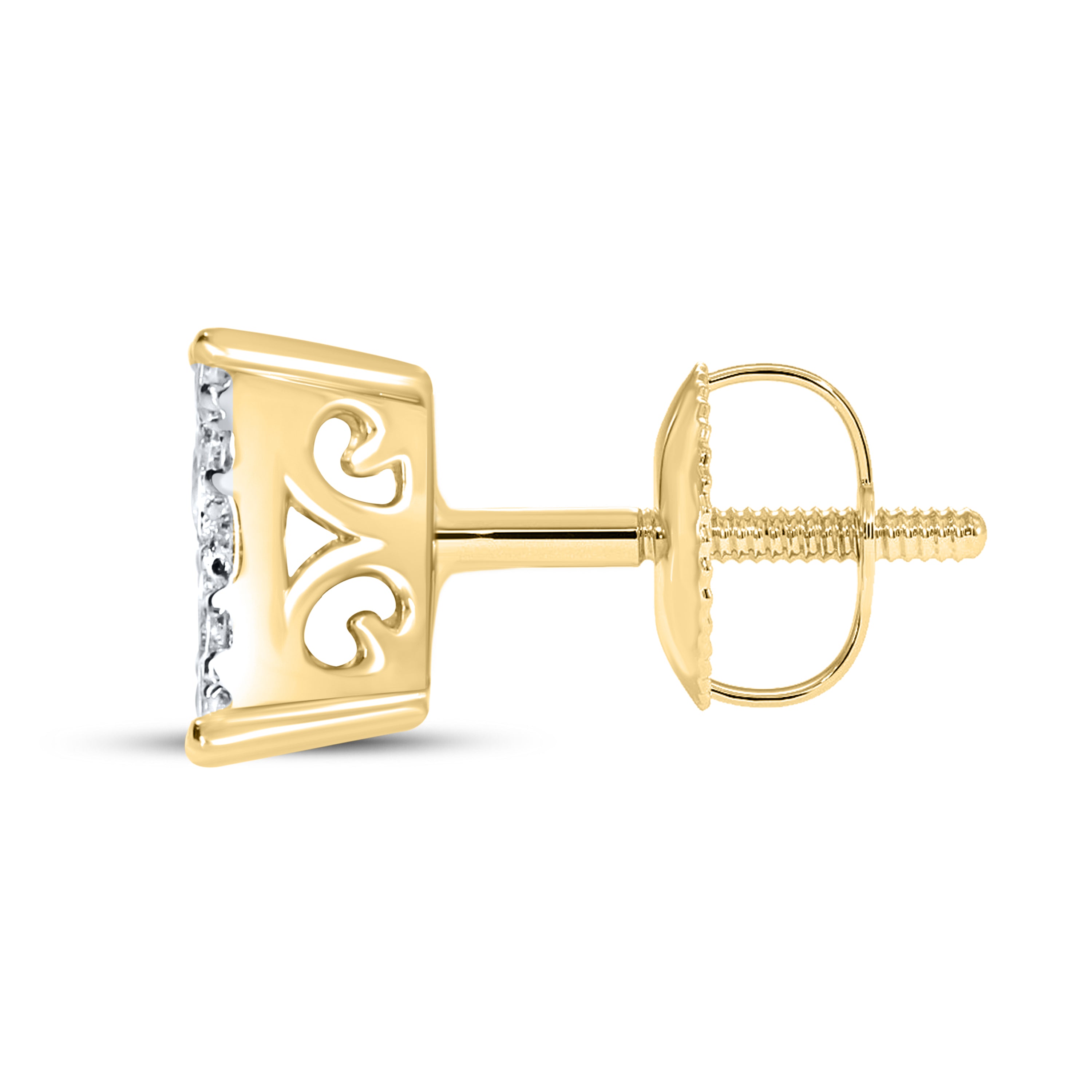 10Kt Yellow Gold 0.25 ctw Diamond Earrings