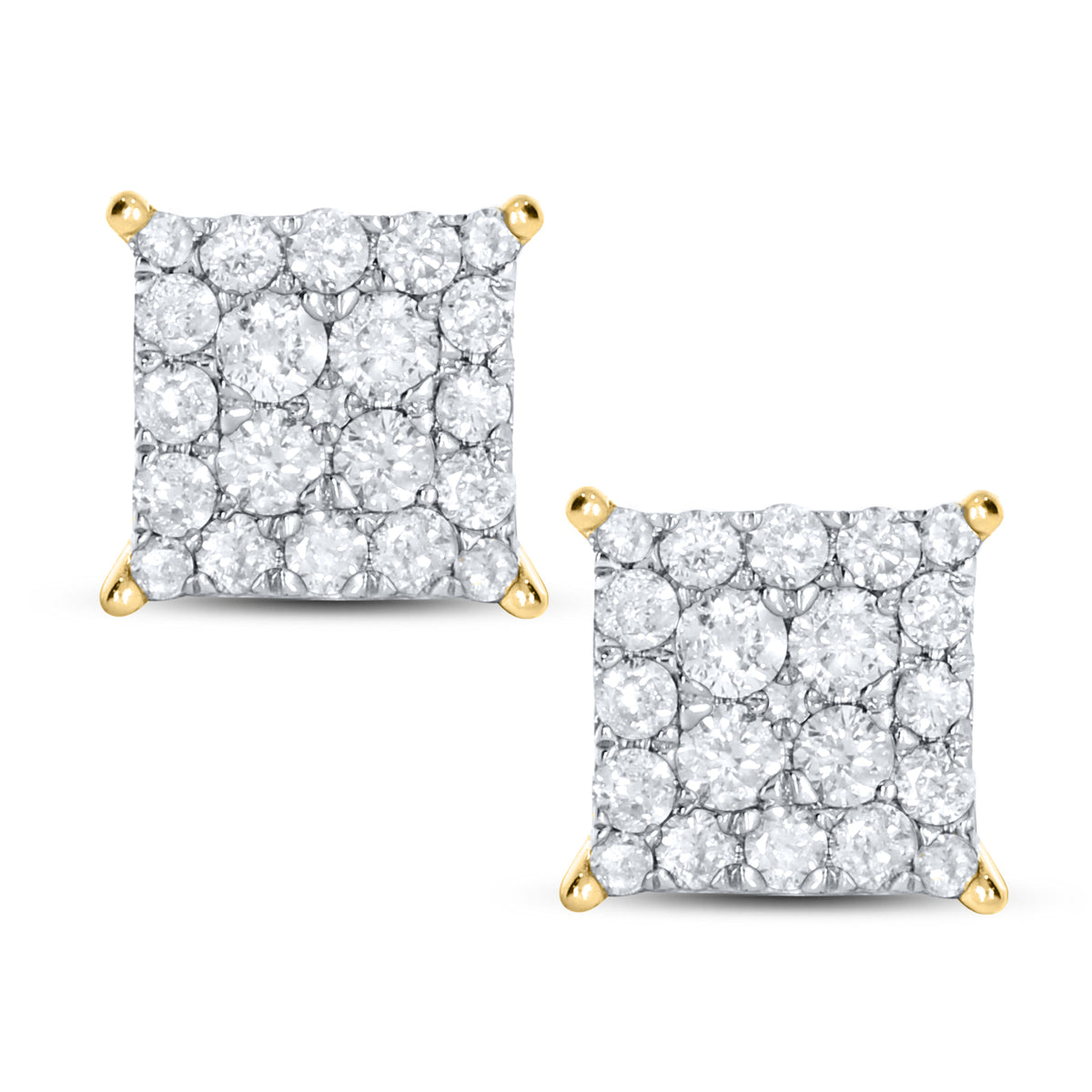 10Kt Yellow Gold 0.25 ctw Diamond Earrings