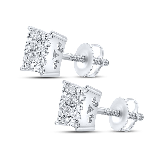 10Kt White Gold 0.27 ctw Diamond Earrings