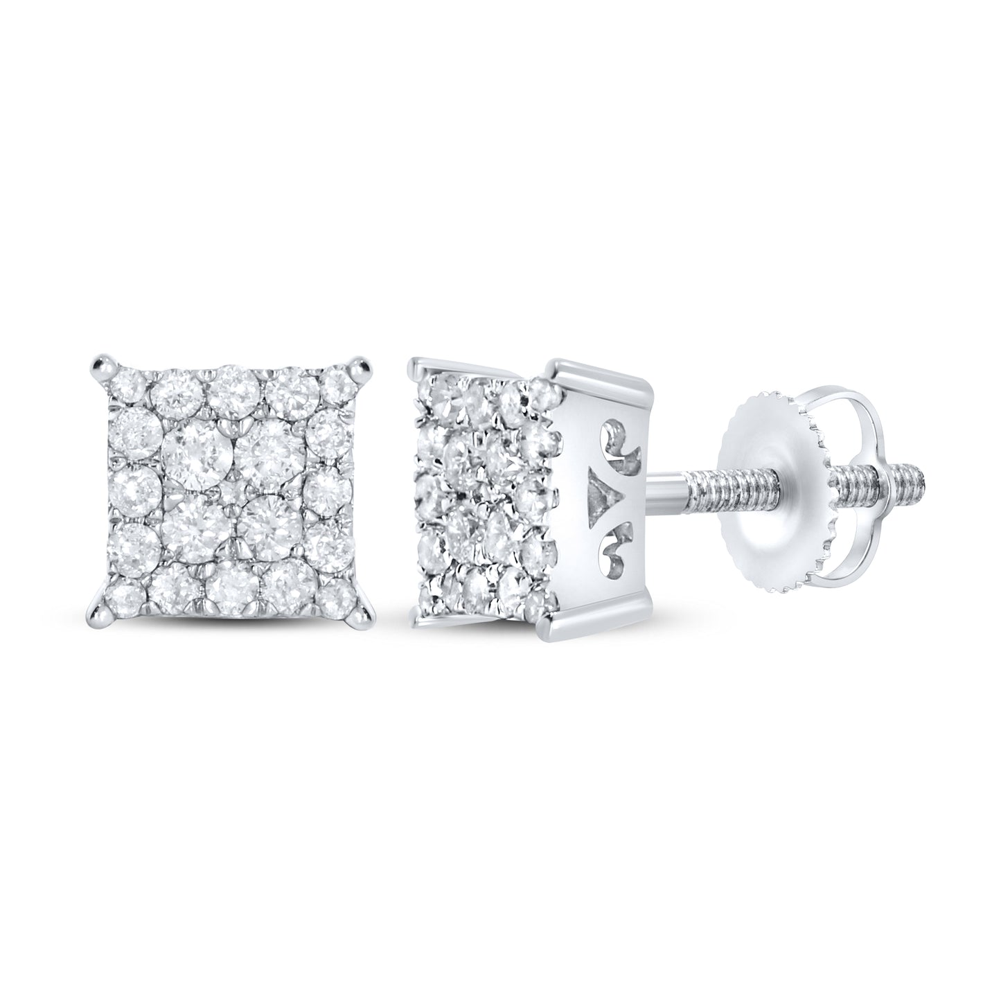 10Kt White Gold 0.27 ctw Diamond Earrings