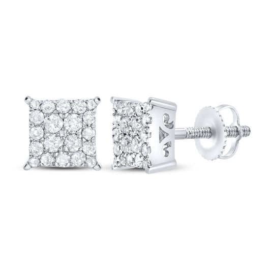 10Kt White Gold 0.27 ctw Diamond Earrings