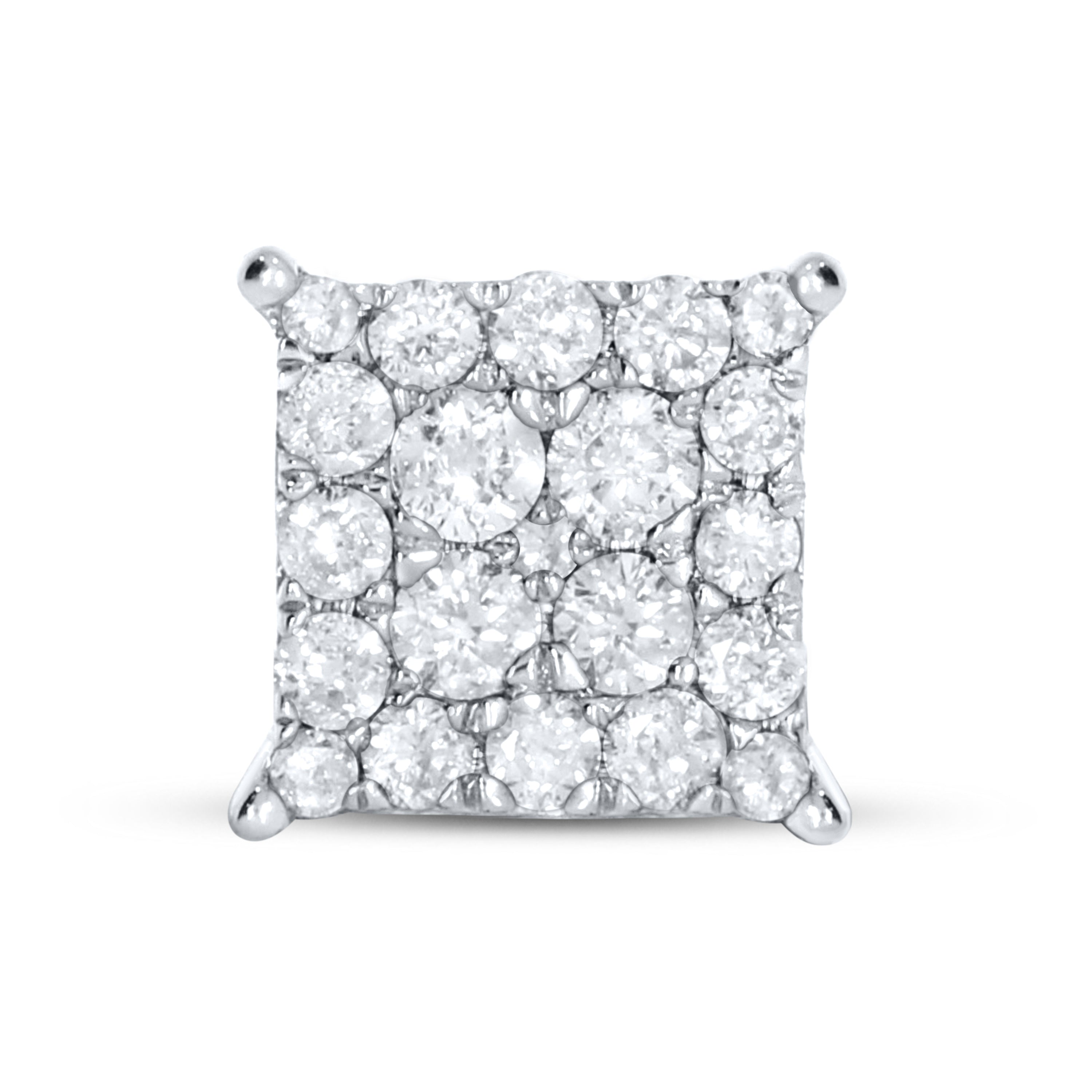 10Kt White Gold 0.27 ctw Diamond Earrings