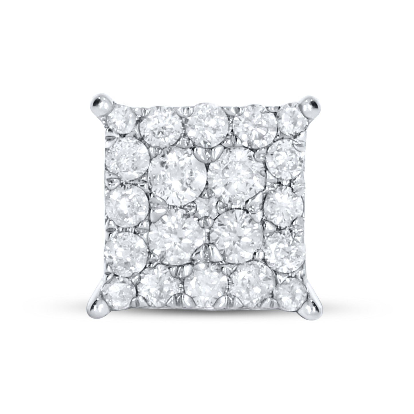 10KT White Gold 0.26 CTW Natural Diamond Earrings