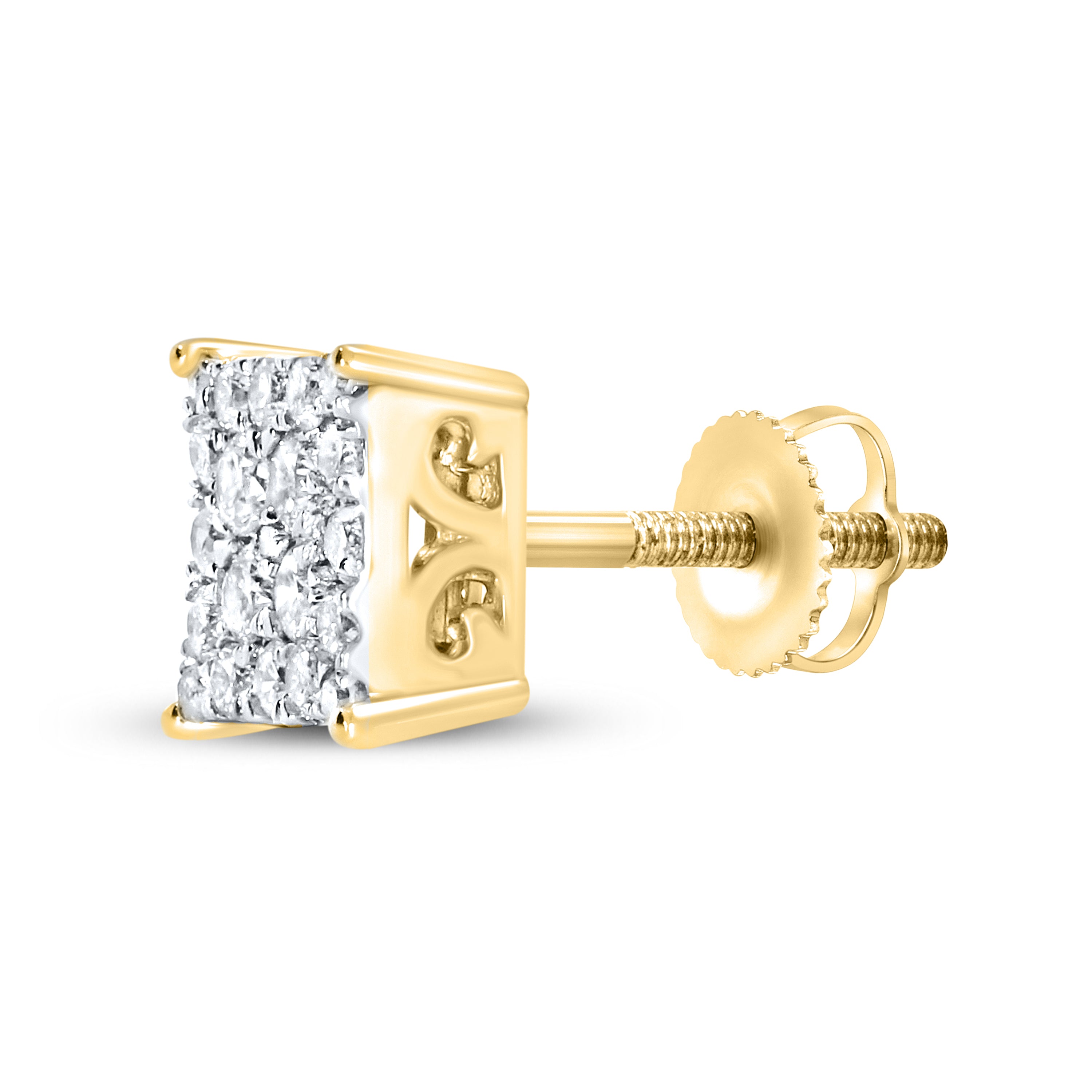 10KT Yellow Gold 0.46 ctw Diamond Earrings