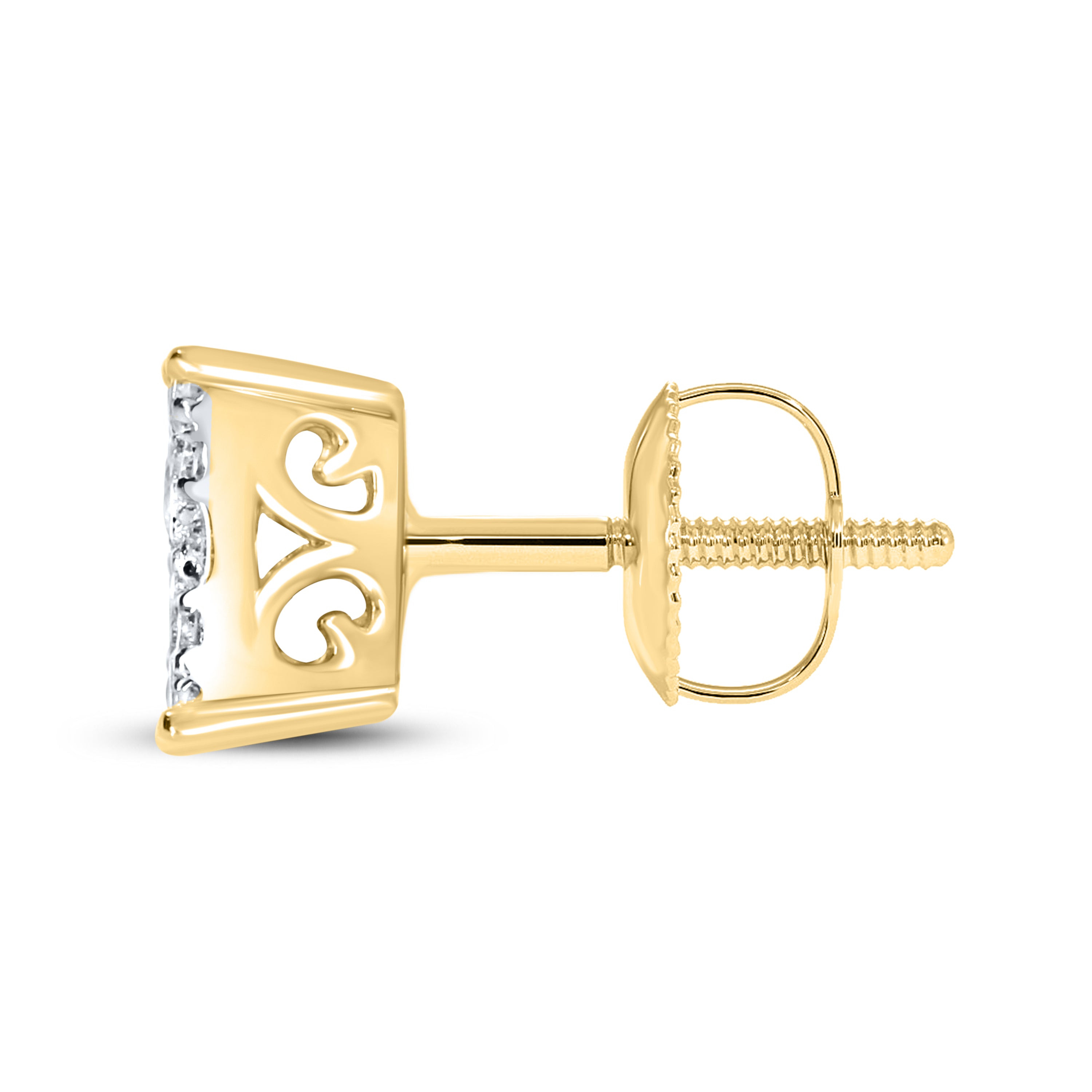 10KT Yellow Gold 0.46 ctw Diamond Earrings