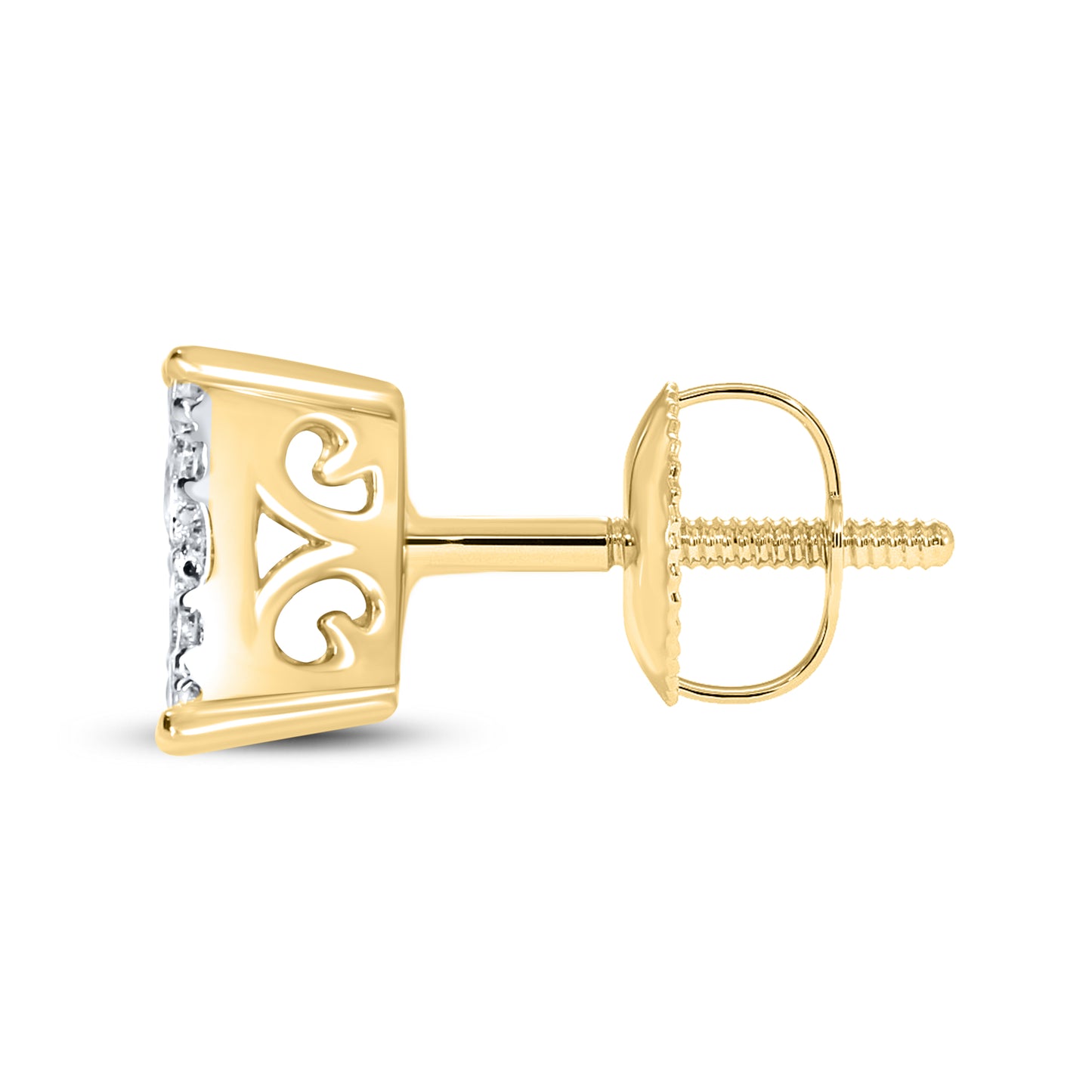 10KT Yellow Gold 0.46 ctw Diamond Earrings