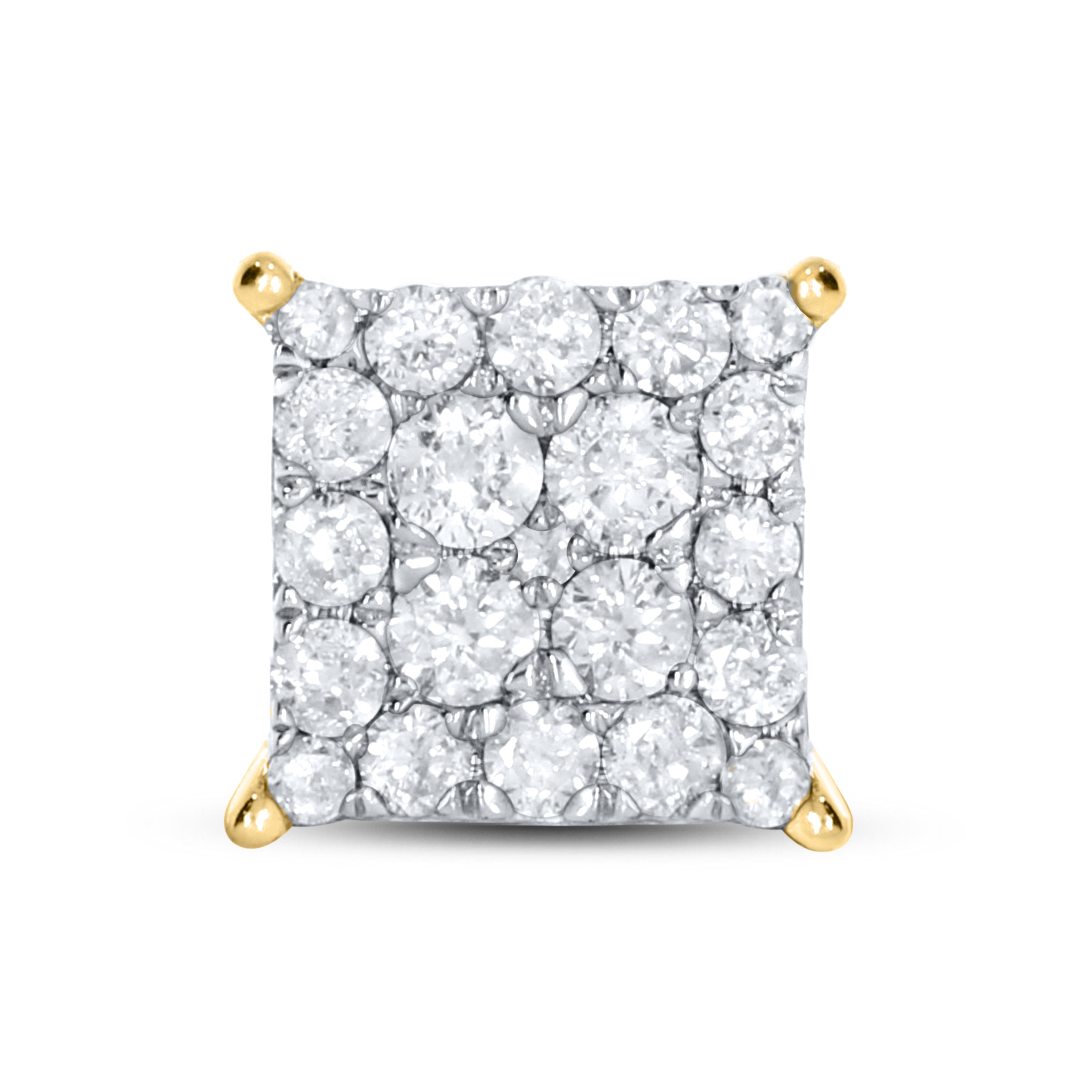 10KT Yellow Gold 0.46 ctw Diamond Earrings