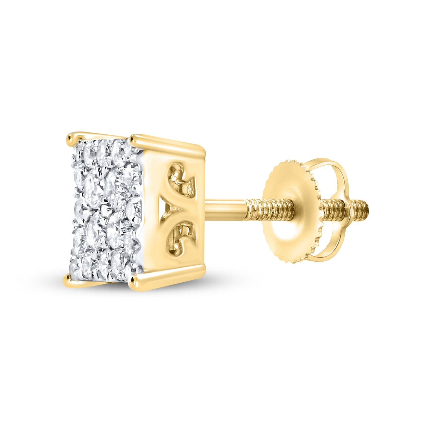 10K Yellow Gold 0.46 CTW DIAMOND EARRINGS