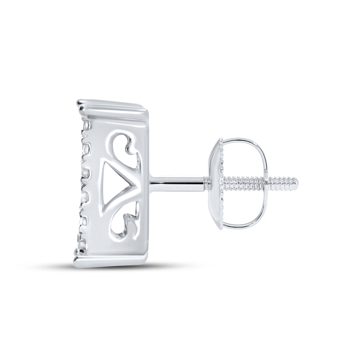 10KT White Gold 0.52 CTW Natural Diamond Earrings