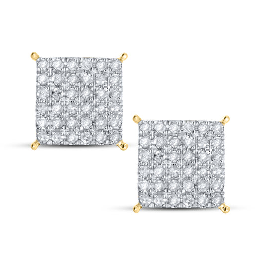 10KT Yellow Gold 0.52 CTW Natural Diamond Earrings