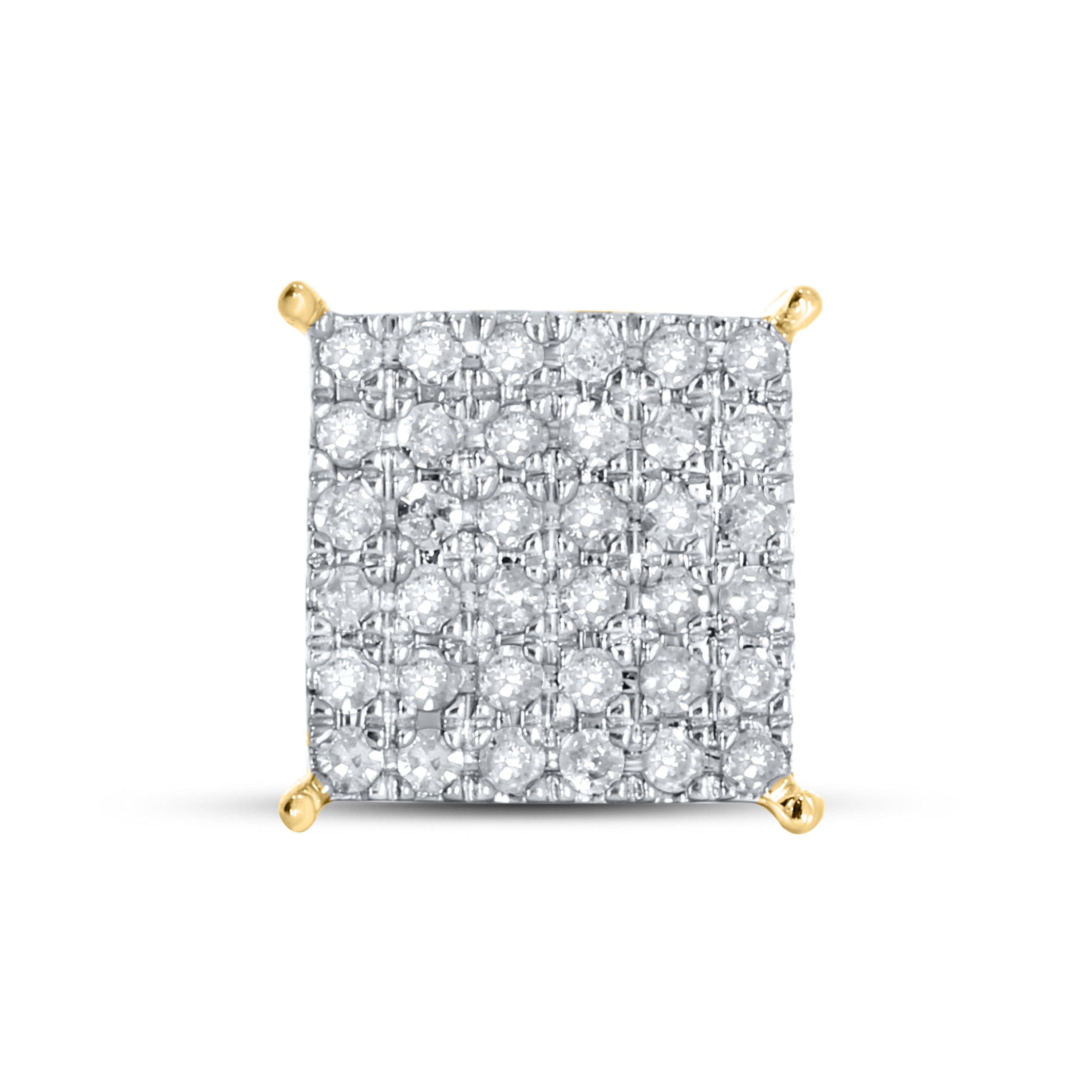 10KT Yellow Gold 0.52 CTW Natural Diamond Earrings