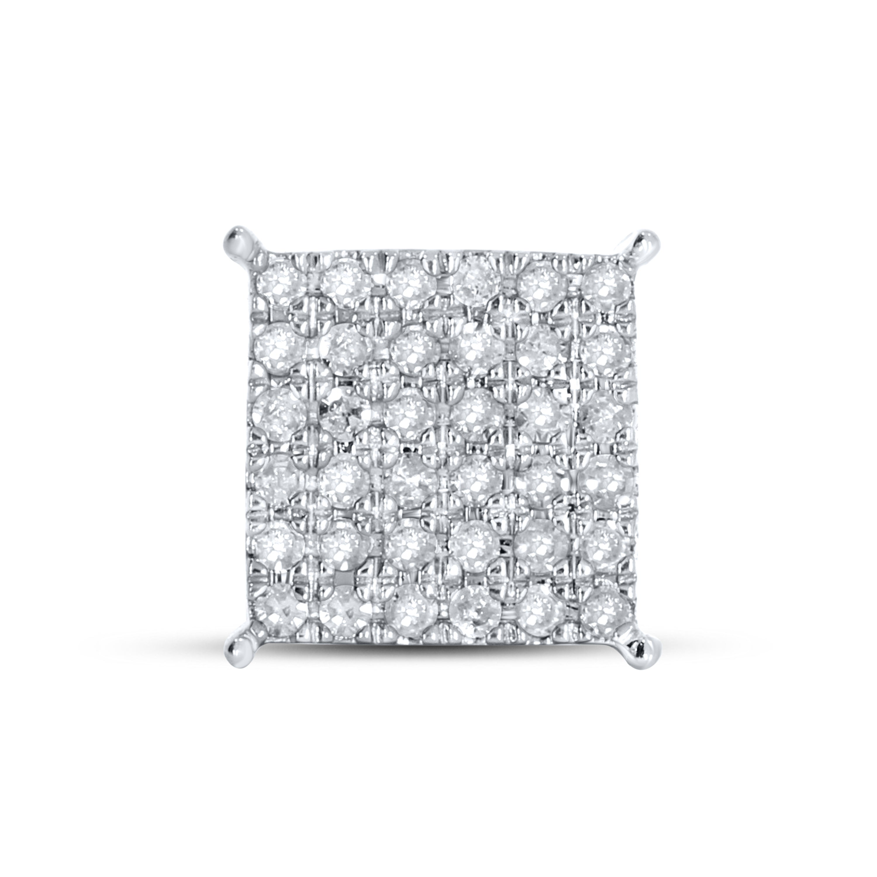 10KT White Gold 0.52 CTW Natural Diamond Earrings