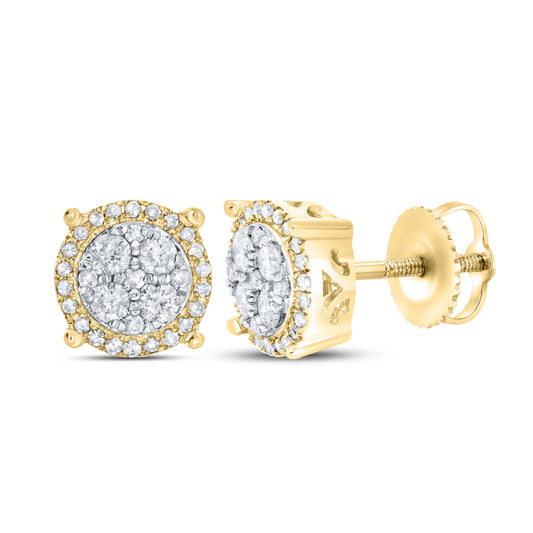 10K YELLOW GOLD 0.49CTW DIAMOND EARRINGS