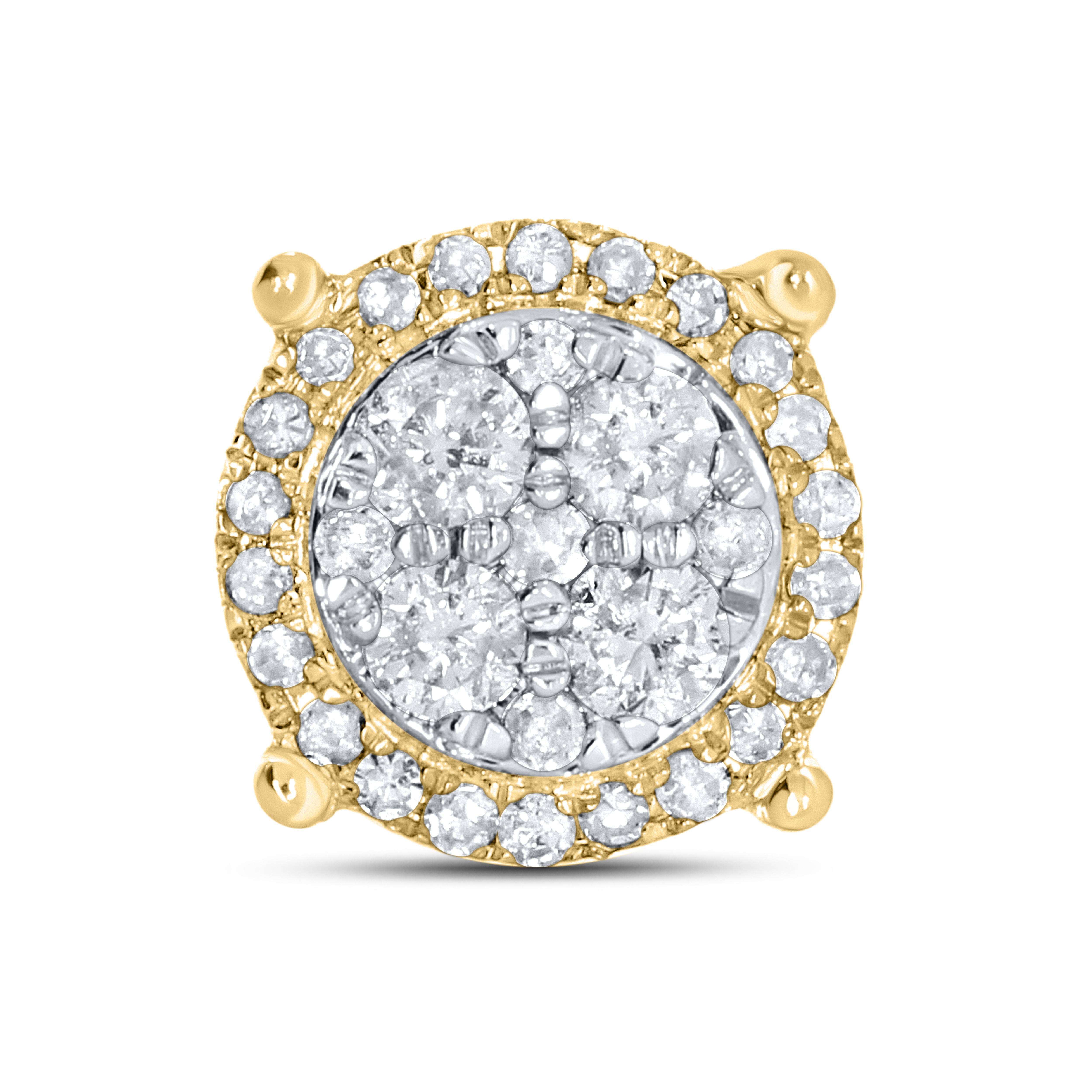 10K YELLOW GOLD 0.49CTW DIAMOND EARRINGS