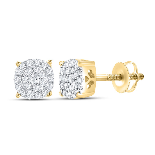 10k Yellow Gold 0.15 CTW Diamond earrings