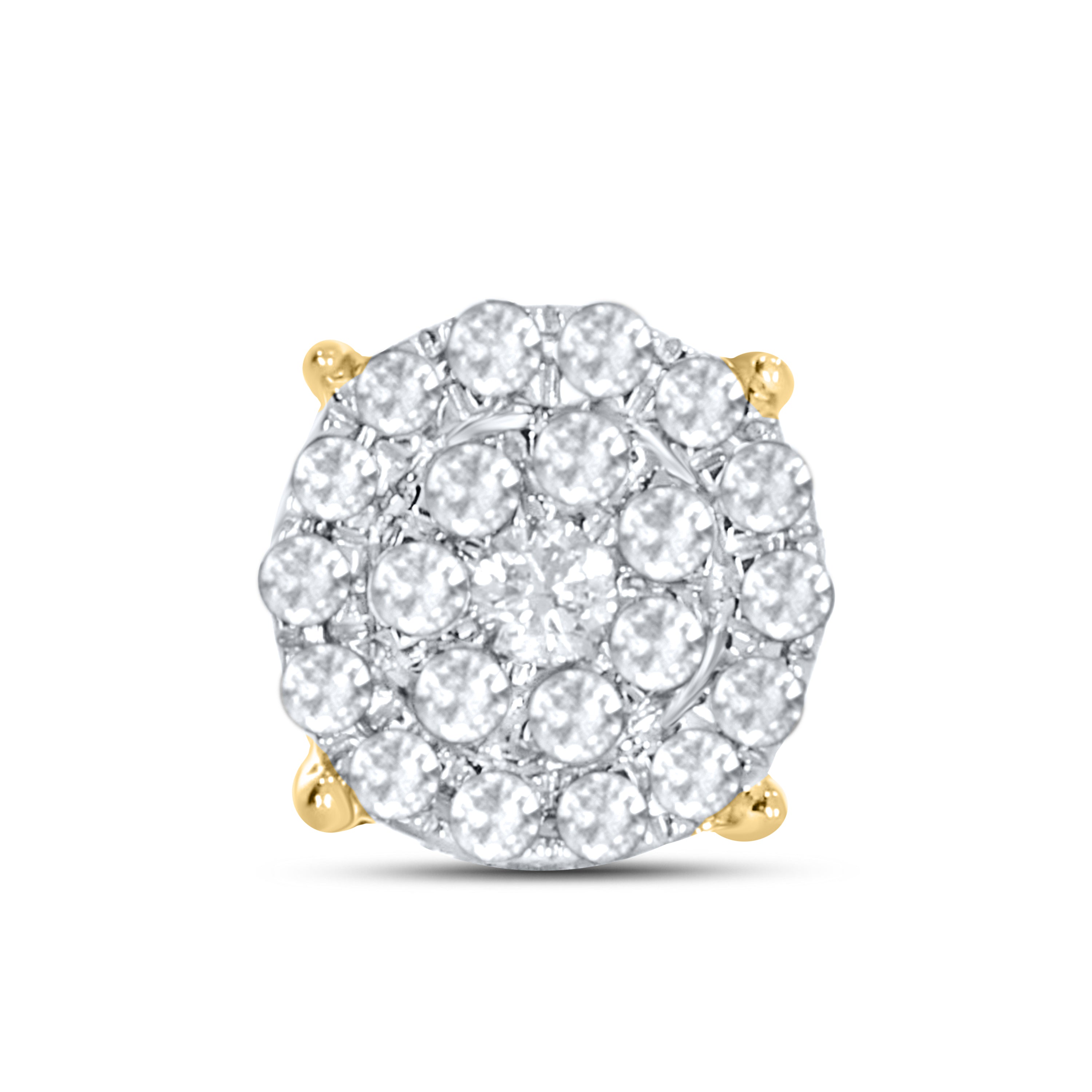 10KT Yellow Gold 0.25 CTW Natural Diamond Earrings