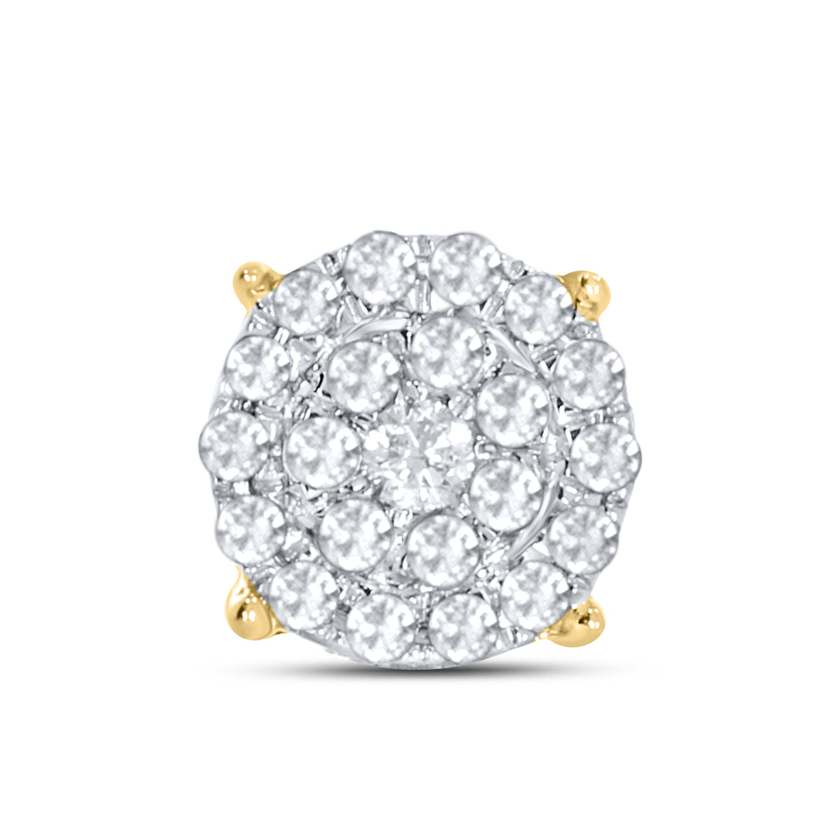 10KT Yellow Gold 0.25 CTW Natural Diamond Earrings