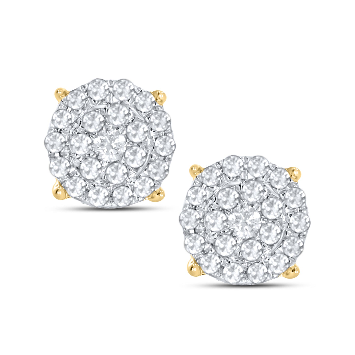 10K Yellow Gold 0.25 ctw Diamond Earrings